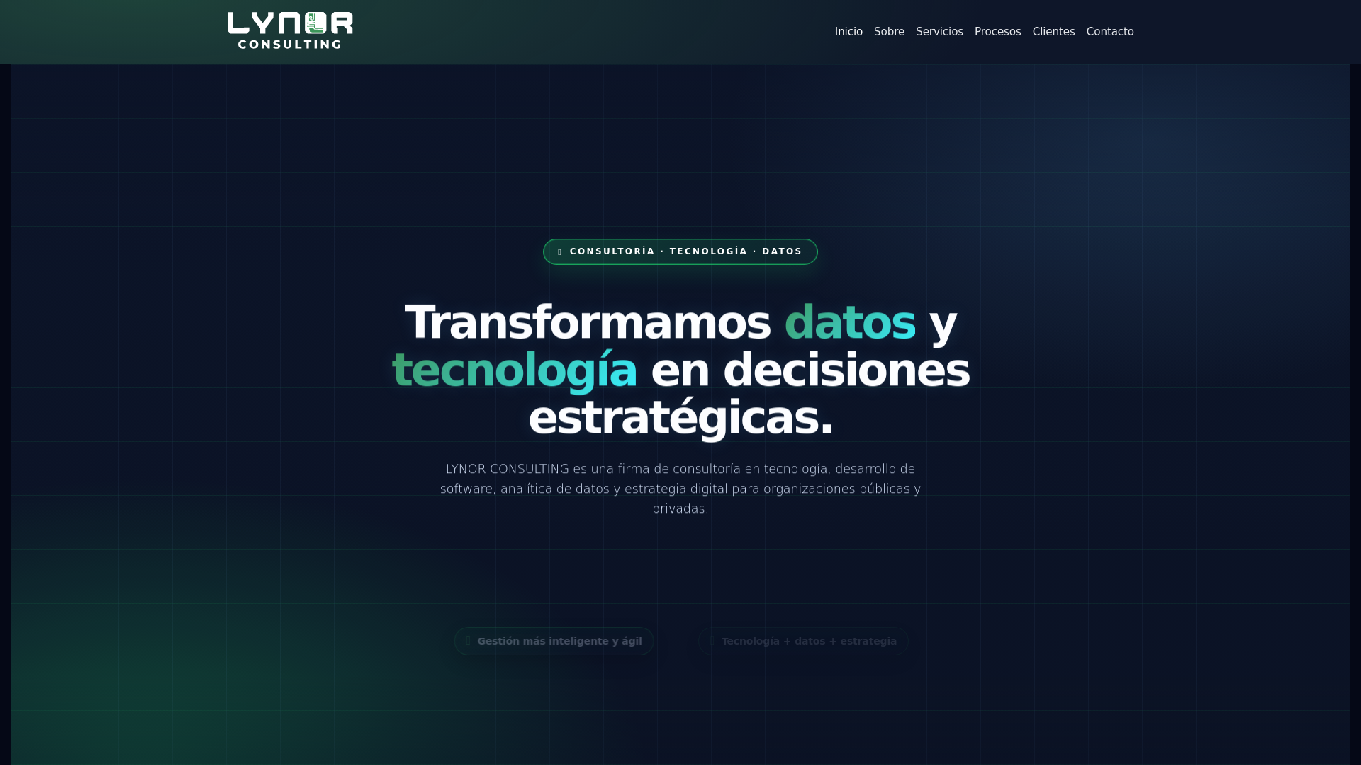 website screenshot of https://lynorconsulting.com/