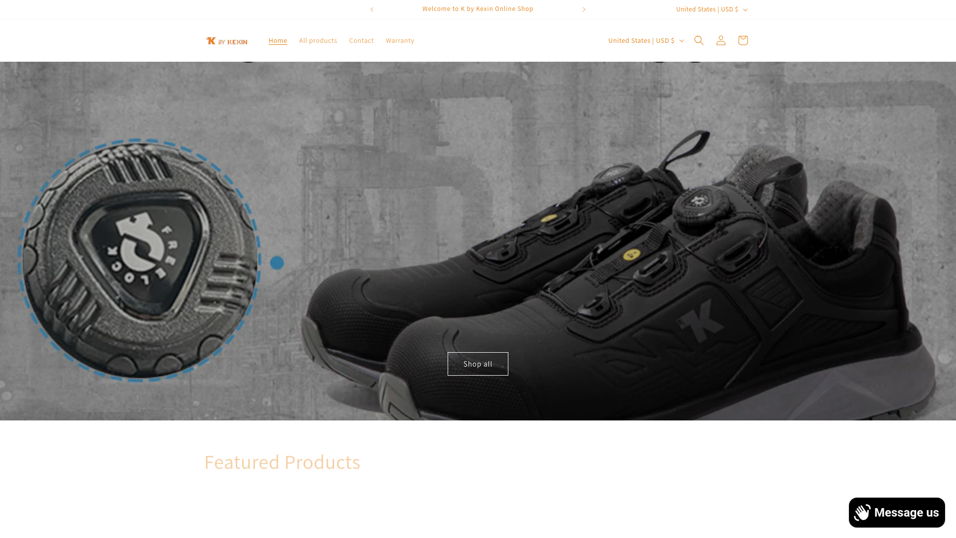 website screenshot of https://getkexin.biz