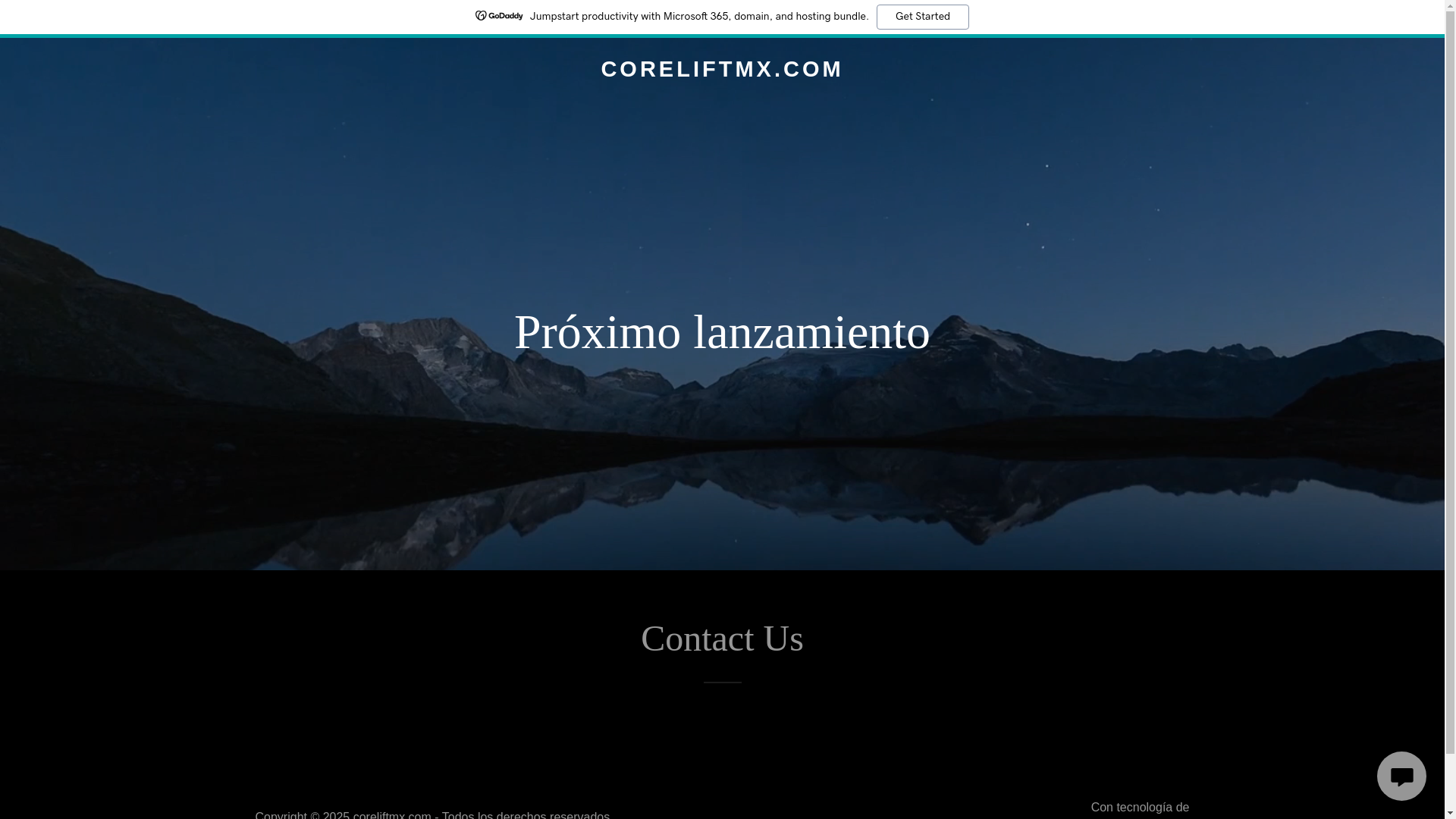 website screenshot of https://coreliftmx.com/