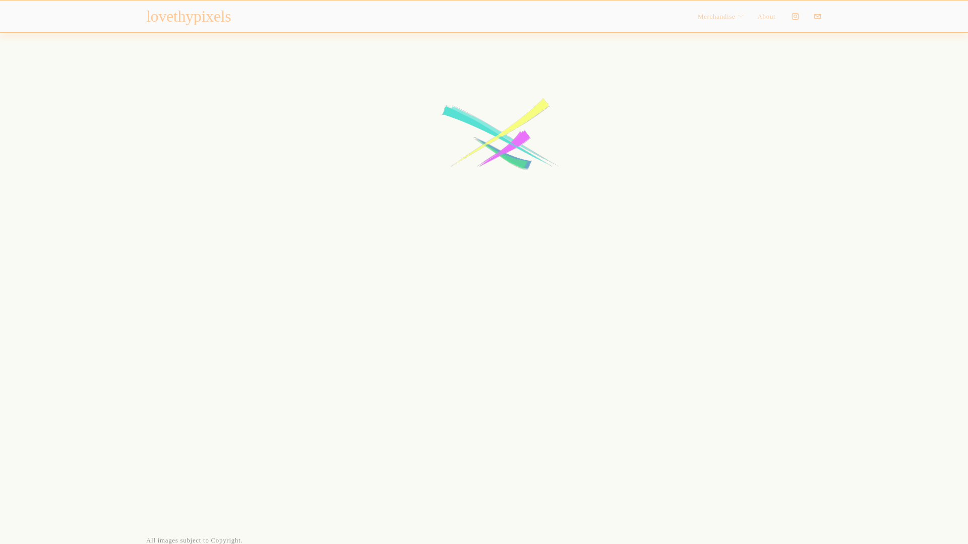 website screenshot of https://lovethypixels.com/