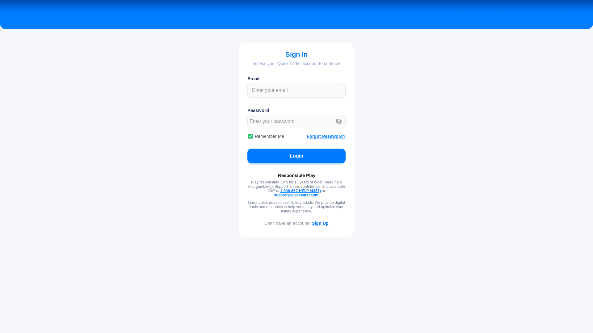 website screenshot of https://quick-lotter-pwa.pages.dev/