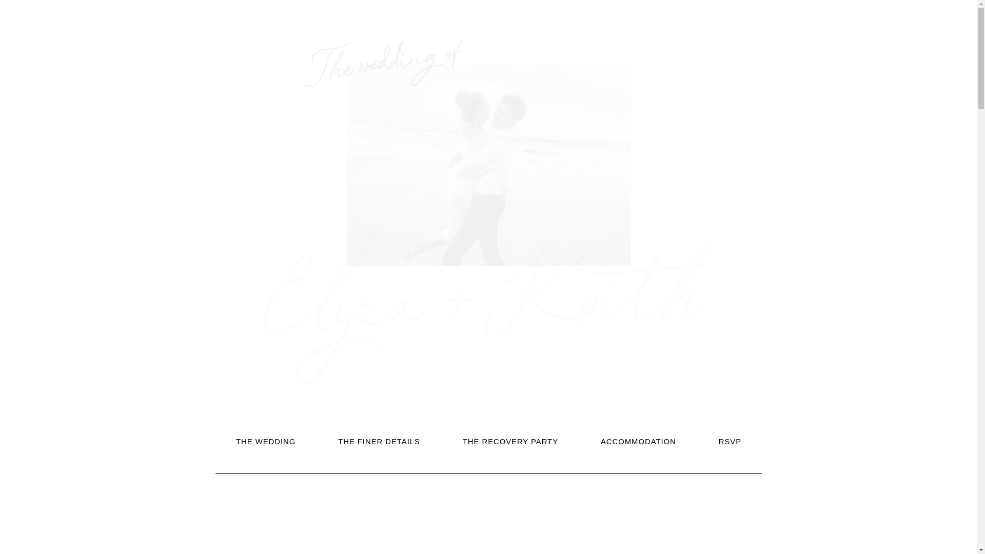 website screenshot of https://elyzaandkeith.com.au/