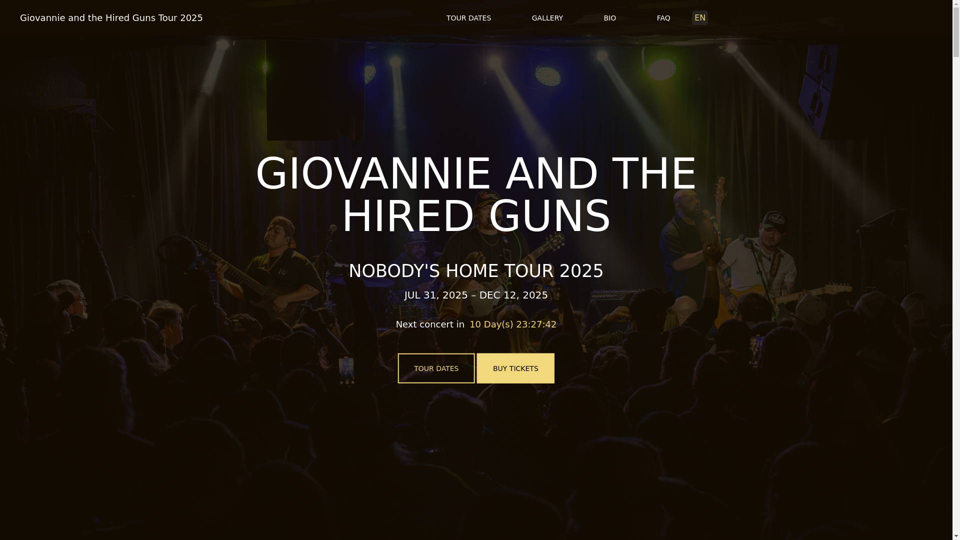 website screenshot of https://giovannieandthehiredgunstour-com-github-io.pages.dev/