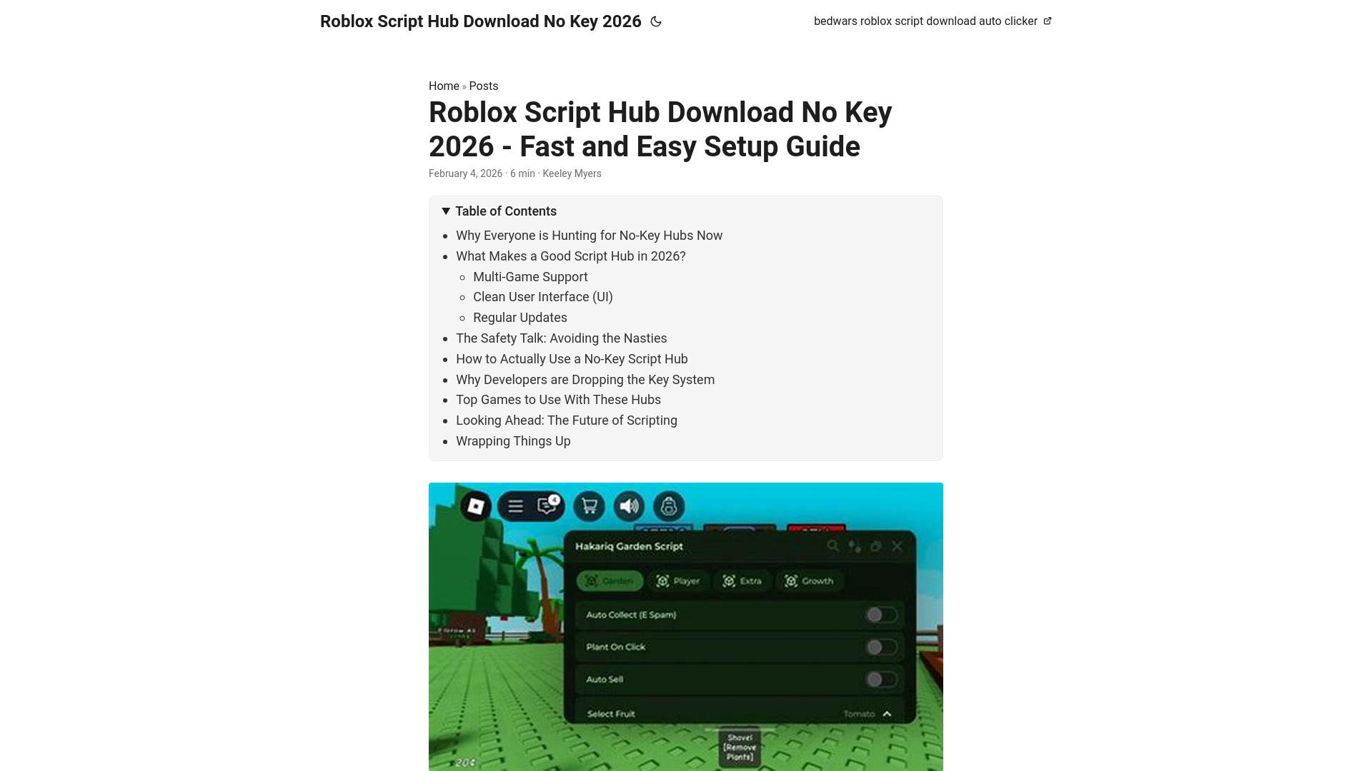 website screenshot of https://robloxscripthubdownloadnokey2026.pages.dev/