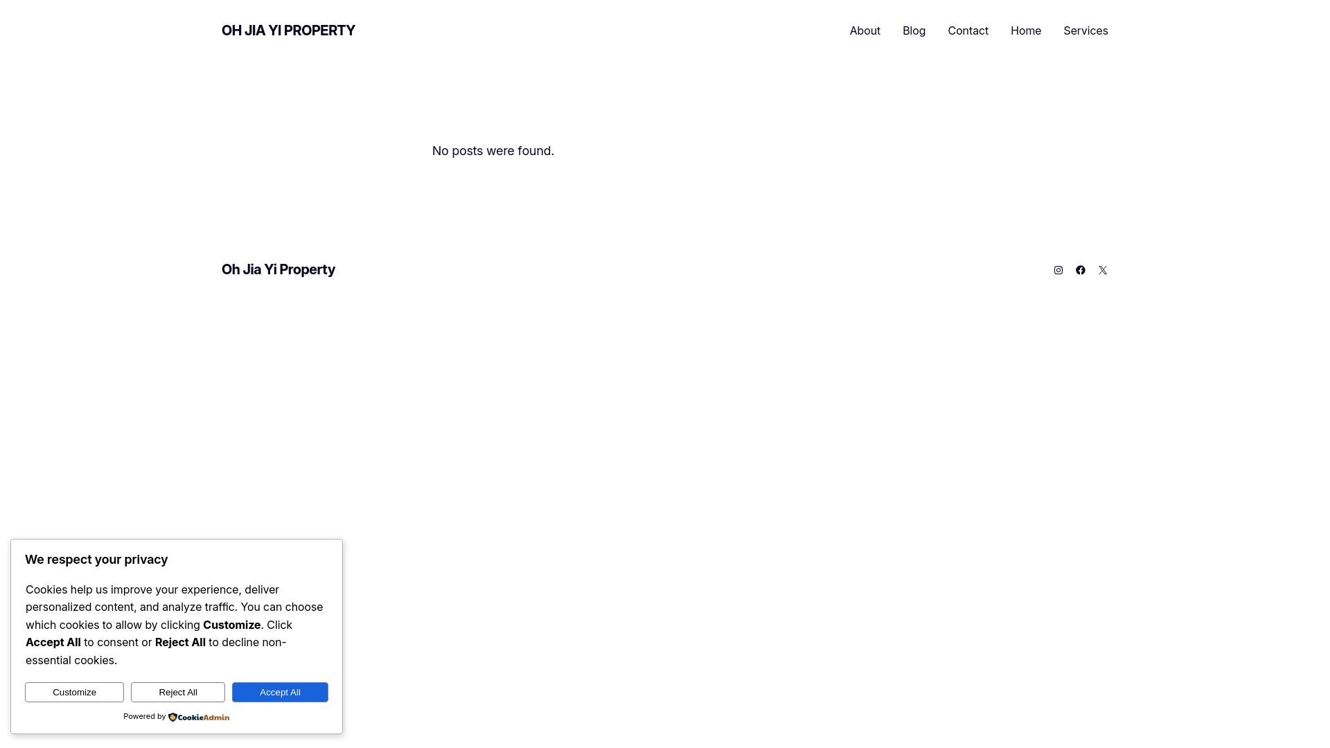 website screenshot of https://ohjiayiproperty.com/