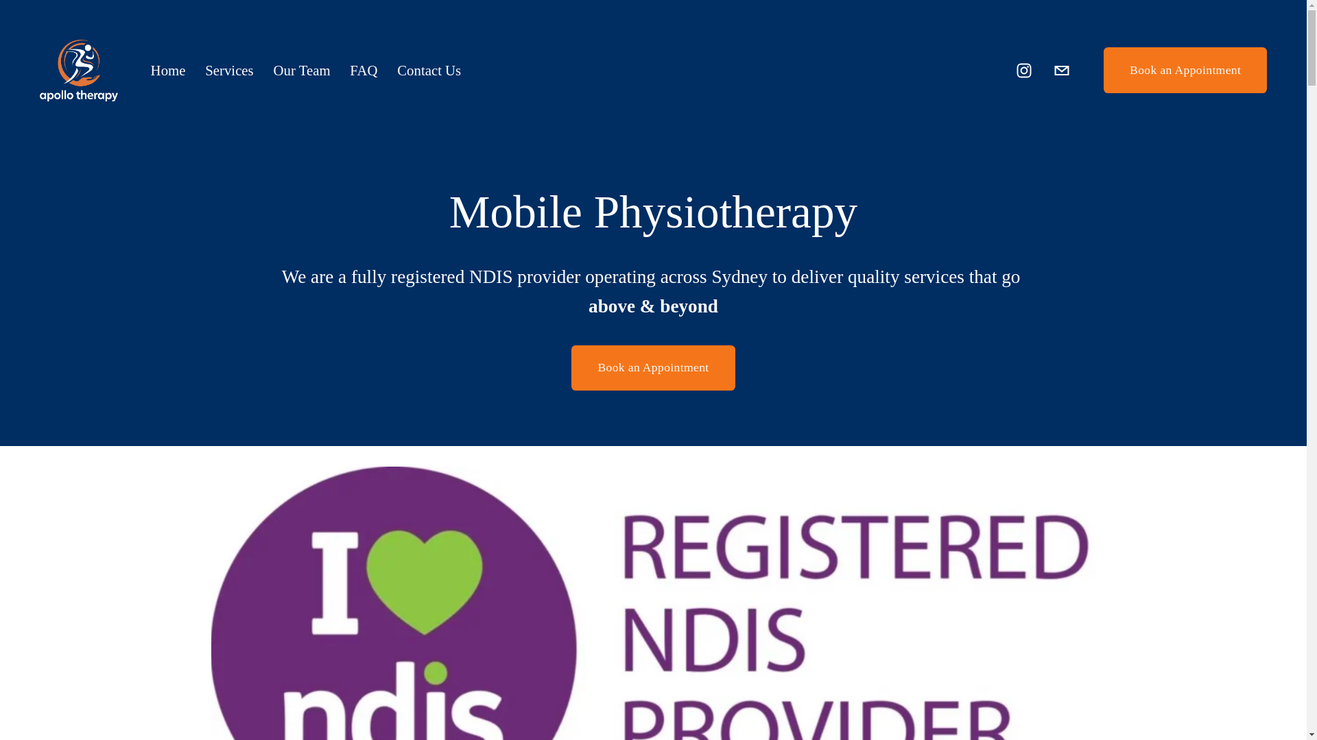 website screenshot of https://apollotherapy.online/