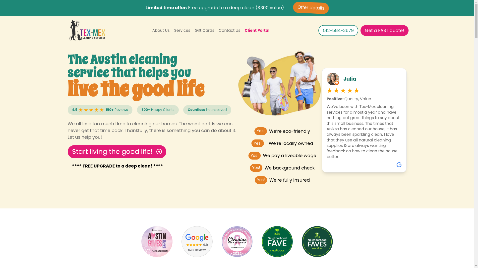 website screenshot of https://texmexcleaning-com.pages.dev/