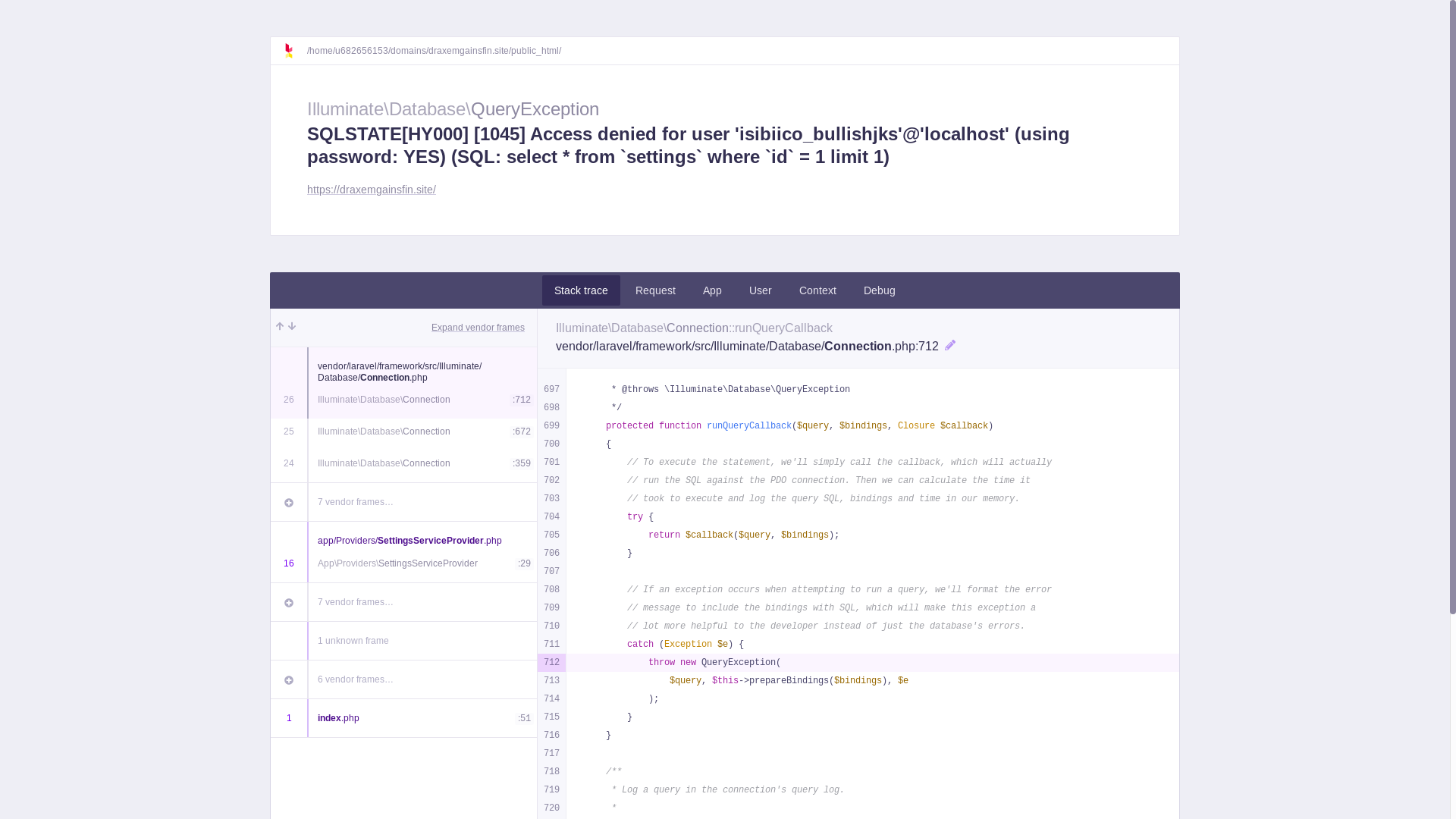 website screenshot of https://draxemgainsfin.site/