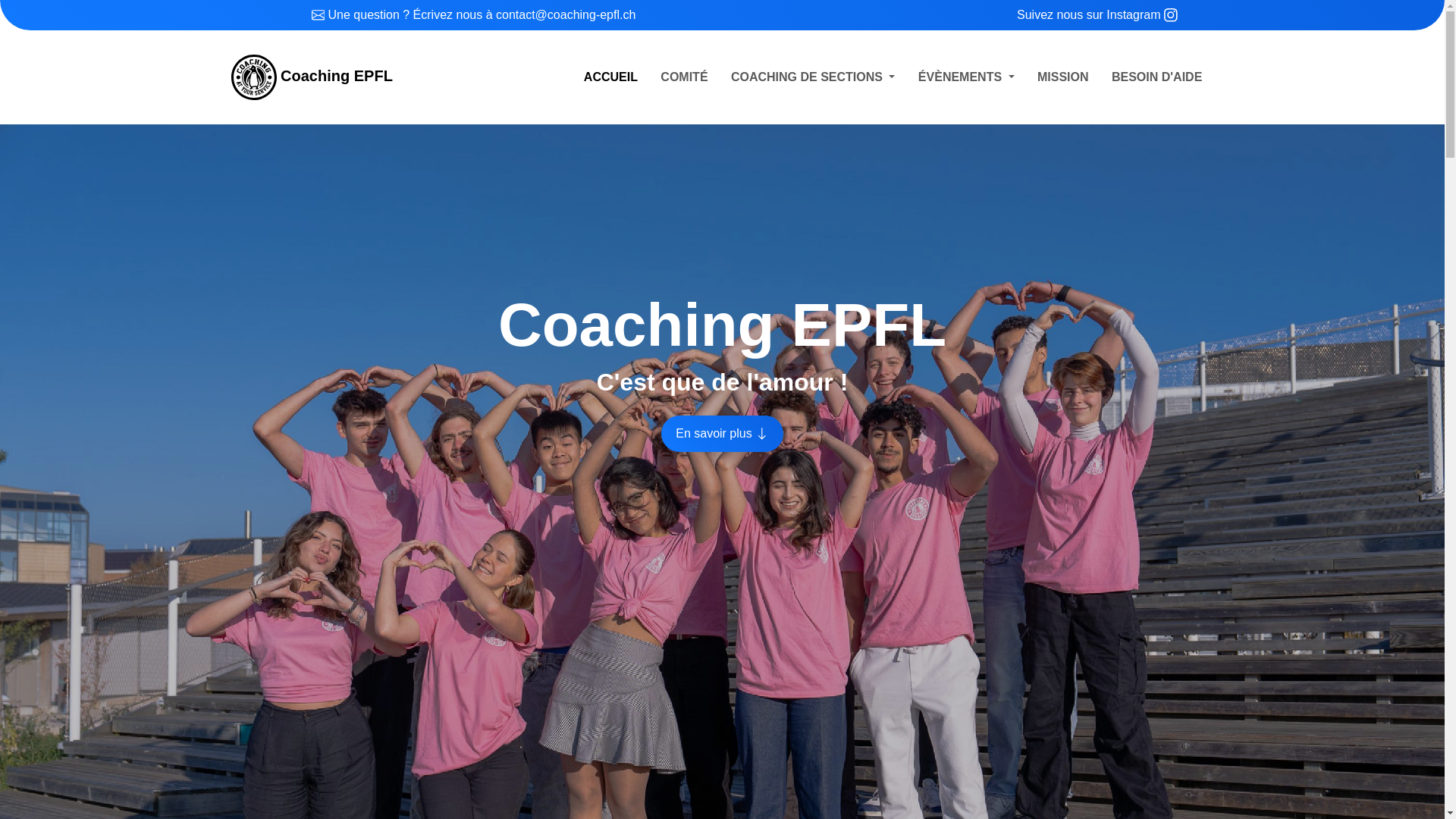 website screenshot of https://coaching-epfl.pages.dev/