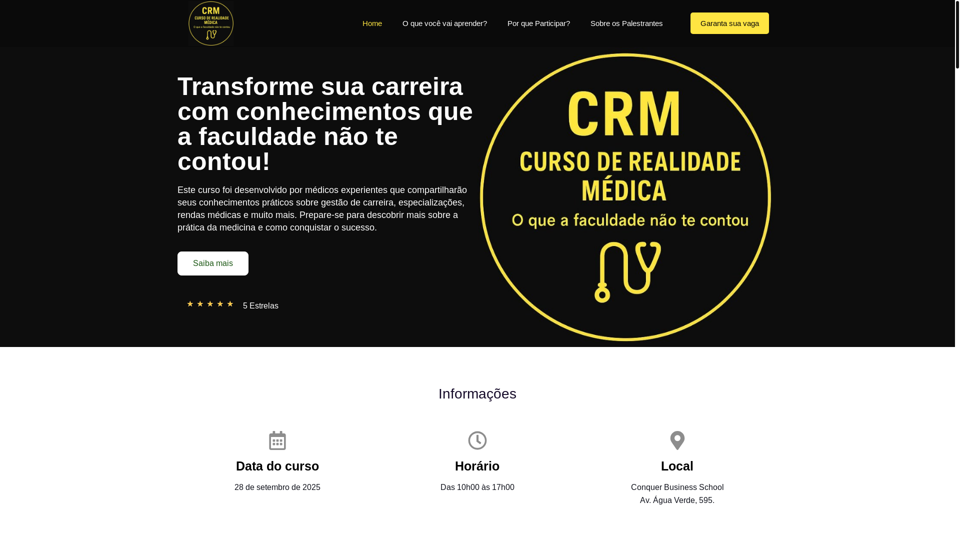 website screenshot of https://realidademedica.com.br/