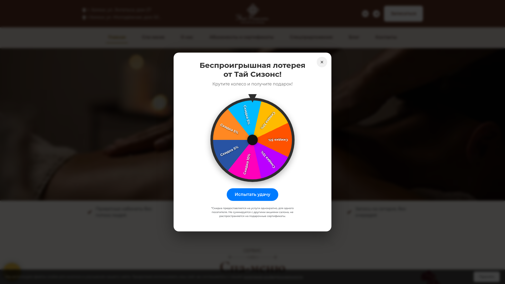 website screenshot of https://thai-seasons.com/