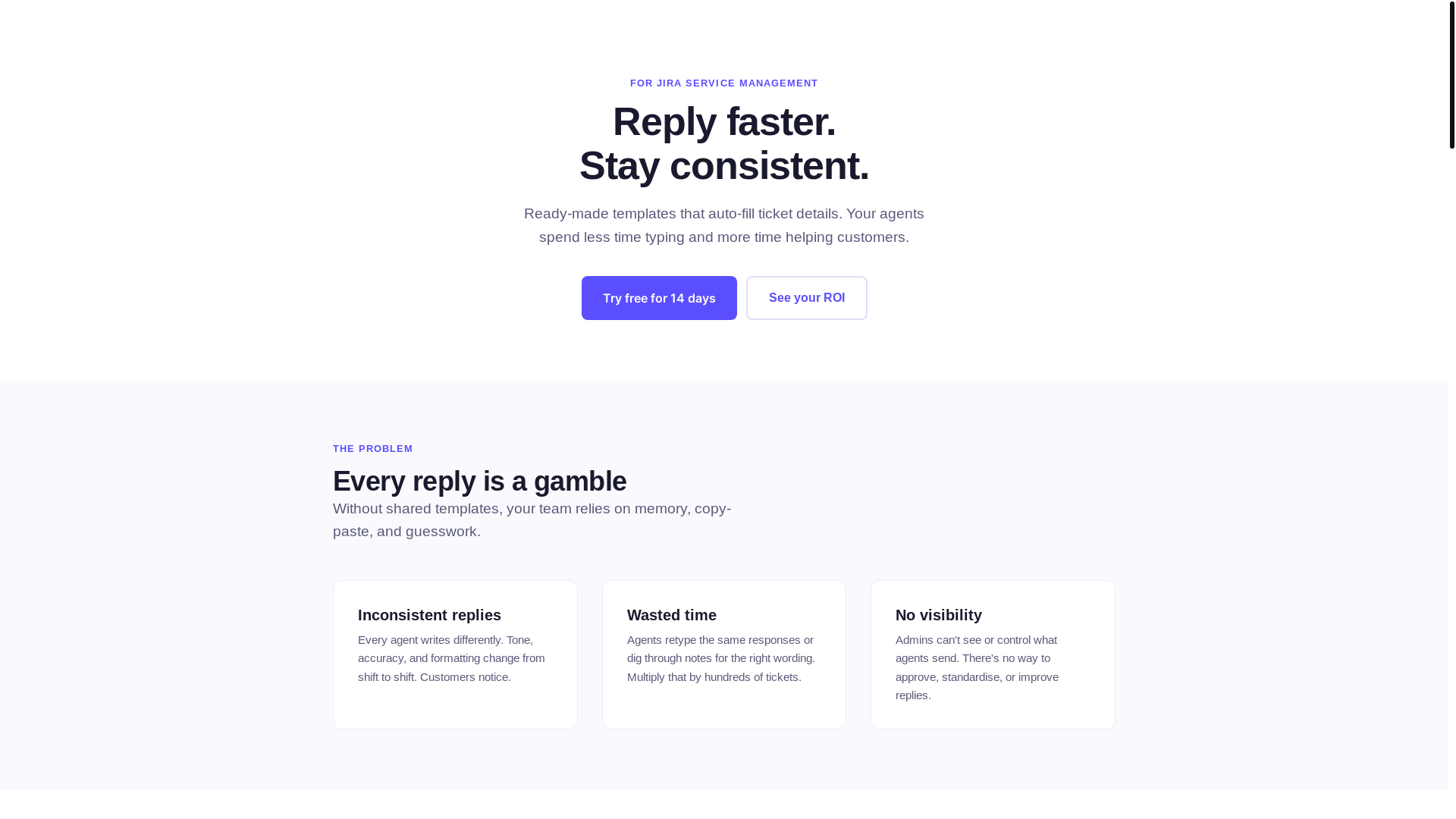 website screenshot of https://replycraft.pages.dev/