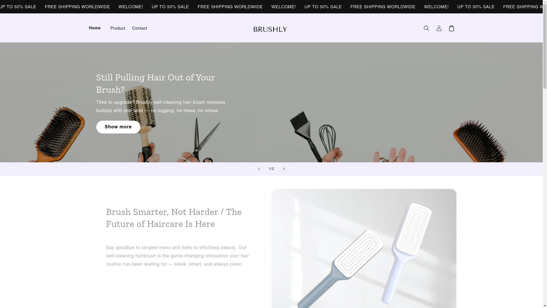 website screenshot of https://brushlynm.shop/