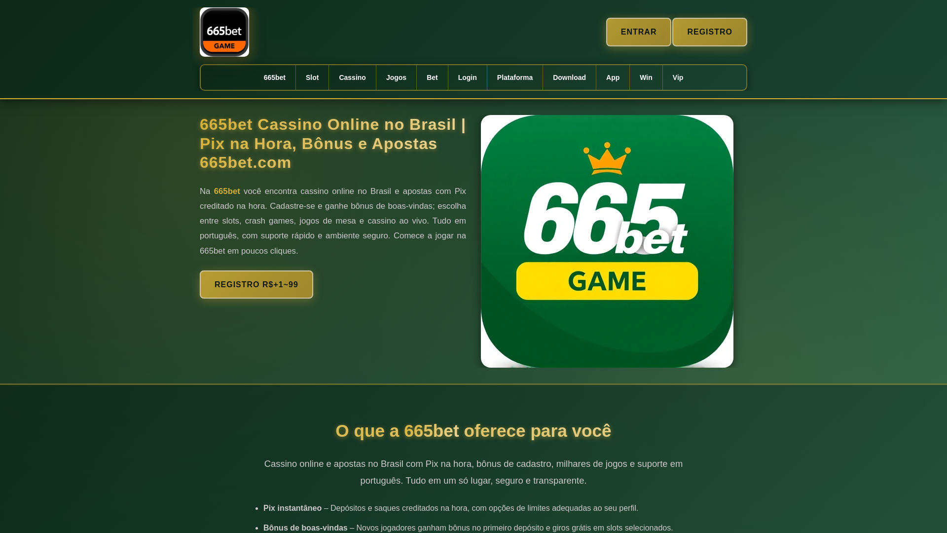 website screenshot of https://665bets1.com/