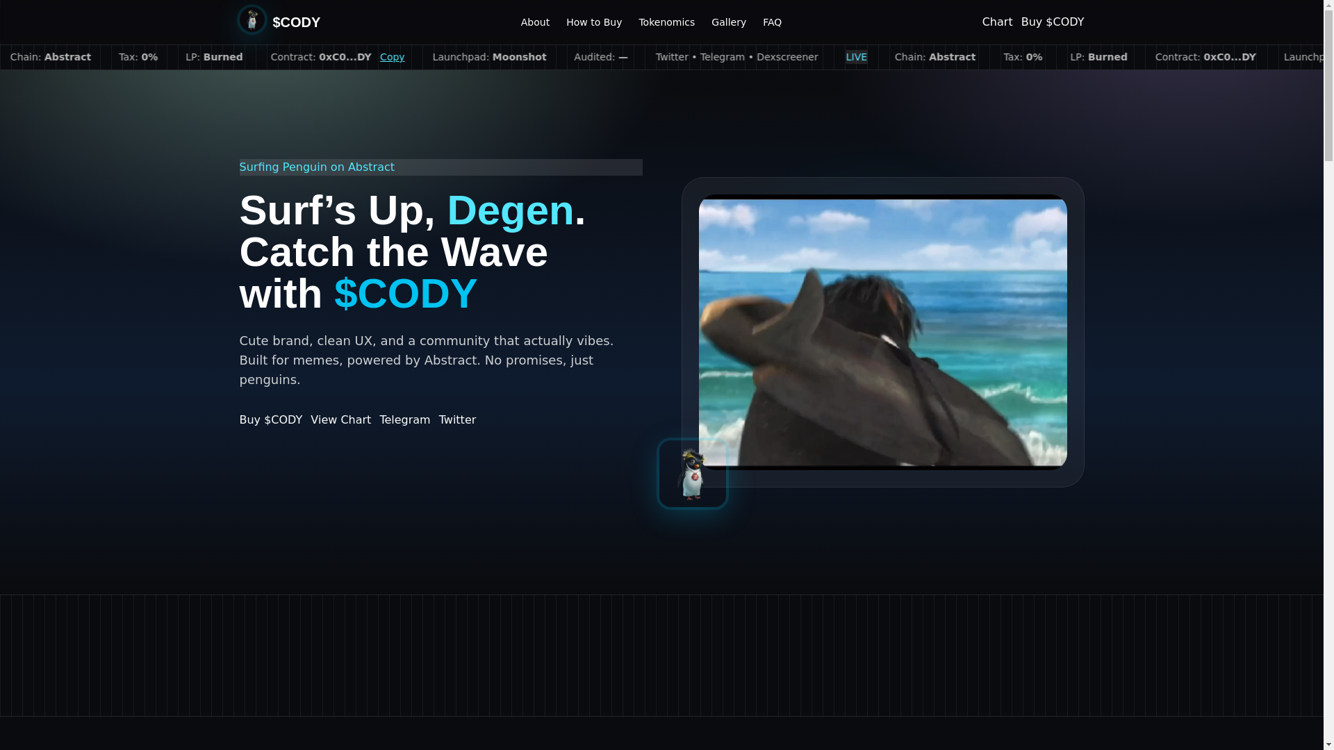 website screenshot of https://codymaverick.site/