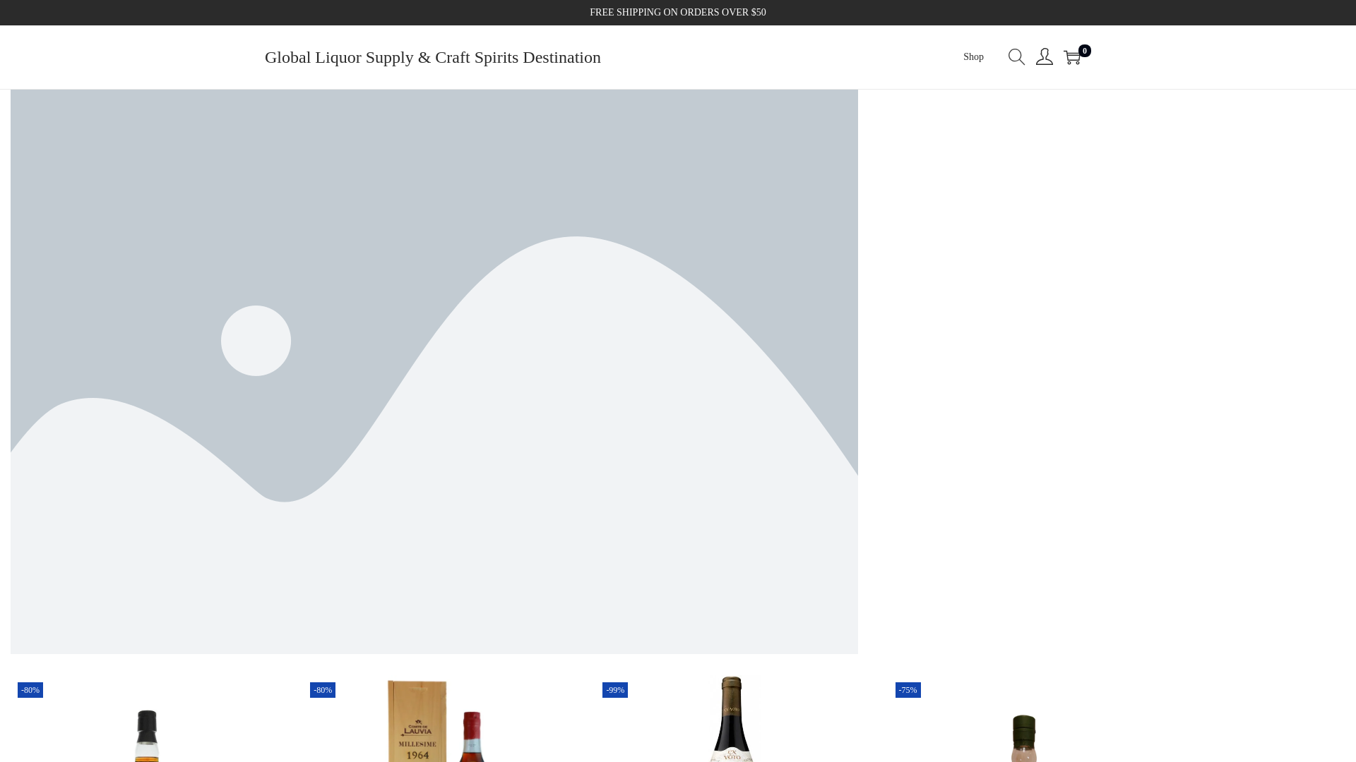 website screenshot of https://liquorcommercehub.com/