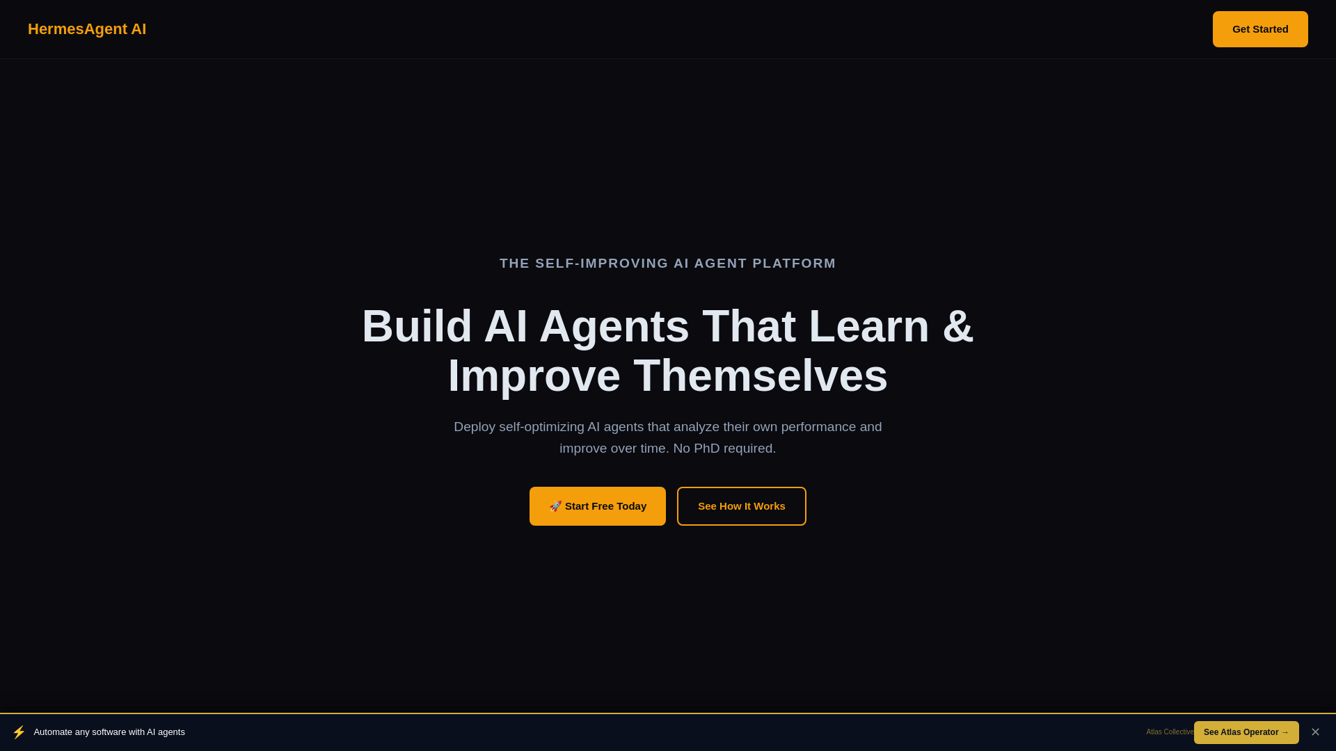 website screenshot of https://hermesagent-ai.com