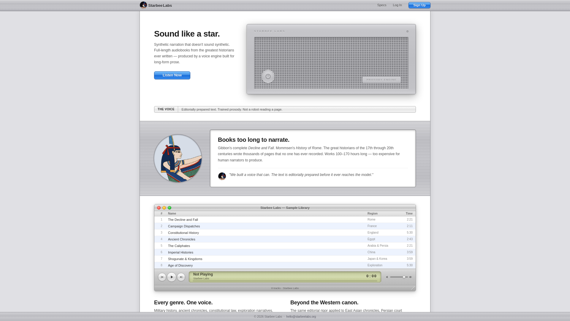 website screenshot of https://starbeelabs.org/