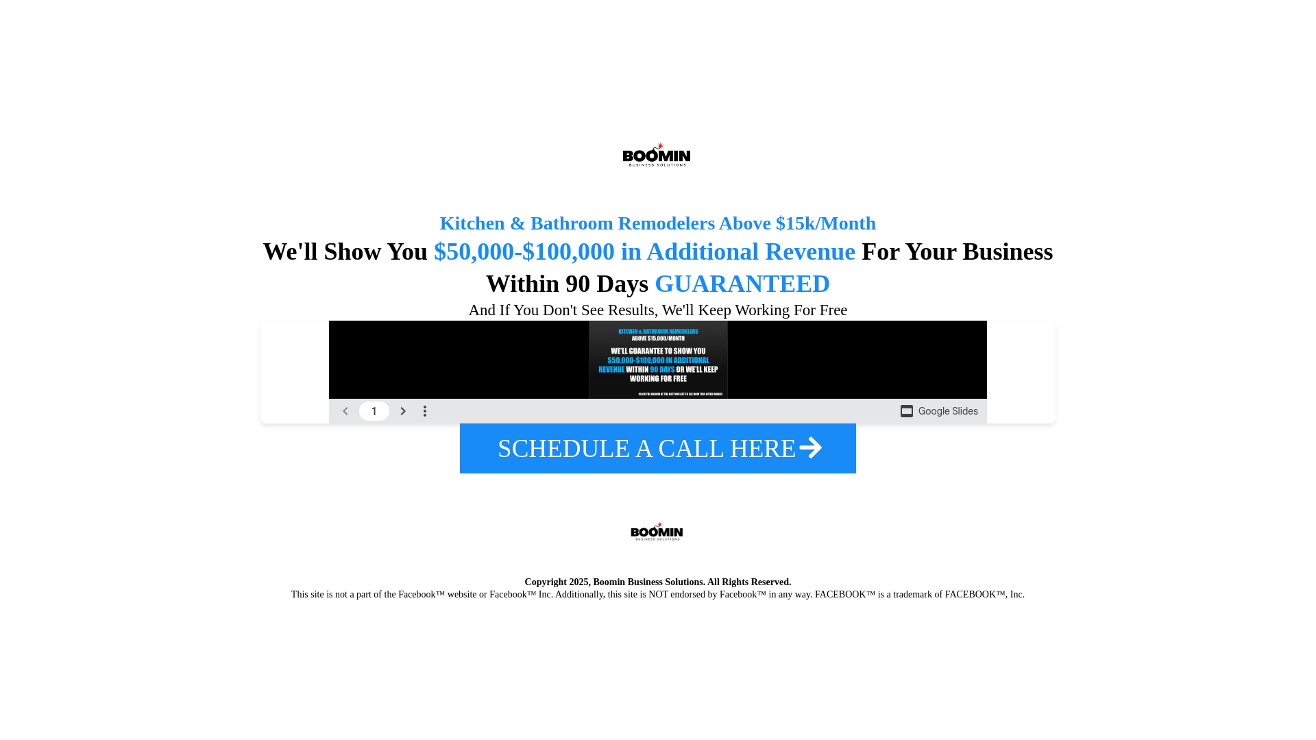 website screenshot of https://boominbusinesssolution.com/