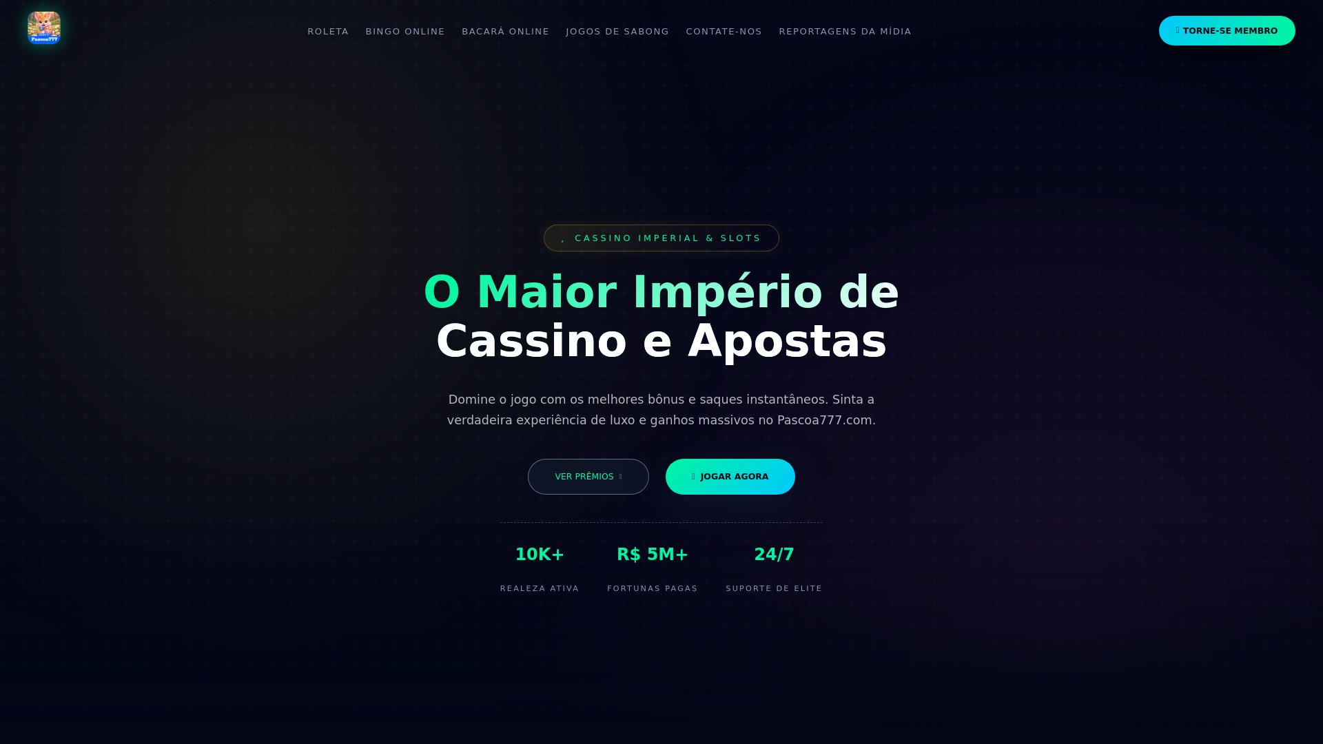 website screenshot of https://pascoa777app.com/