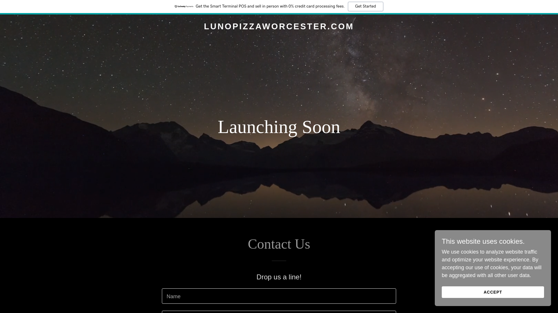 website screenshot of https://lunopizzaworcester.com/
