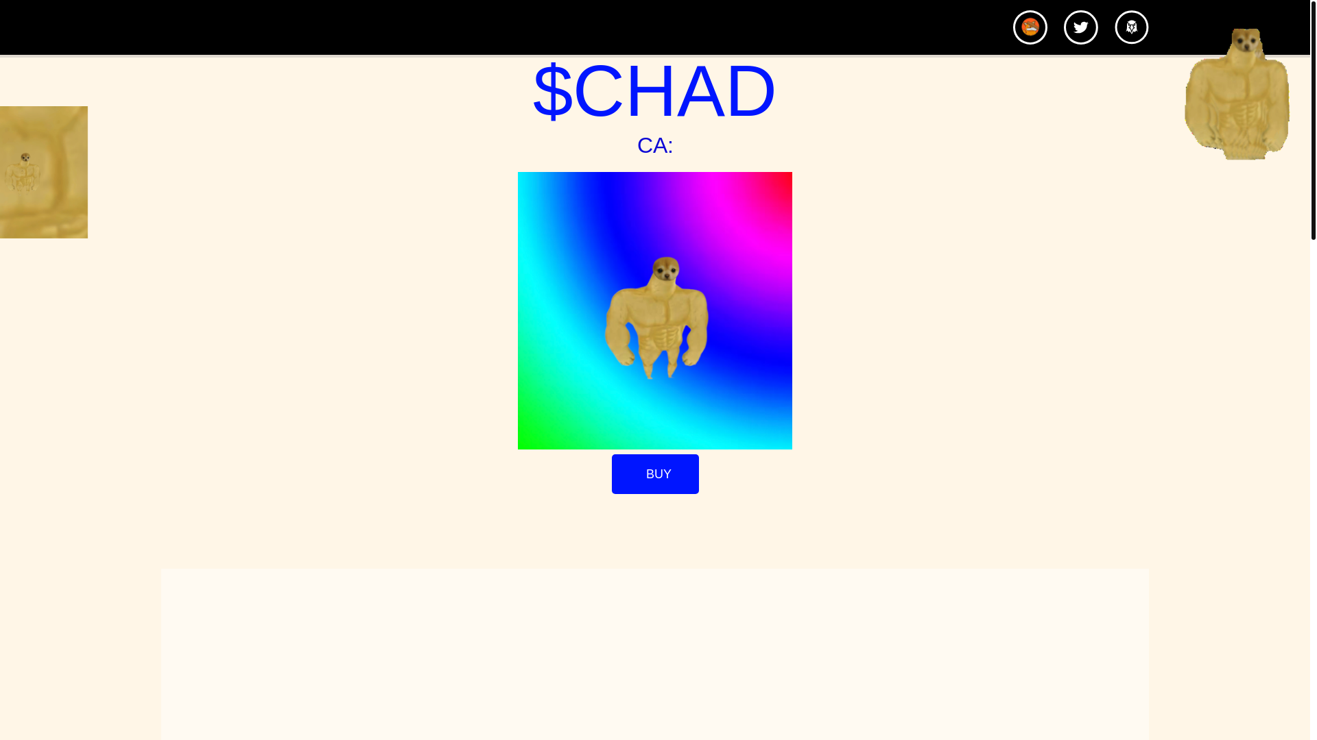 website screenshot of https://chadbonk.fun/
