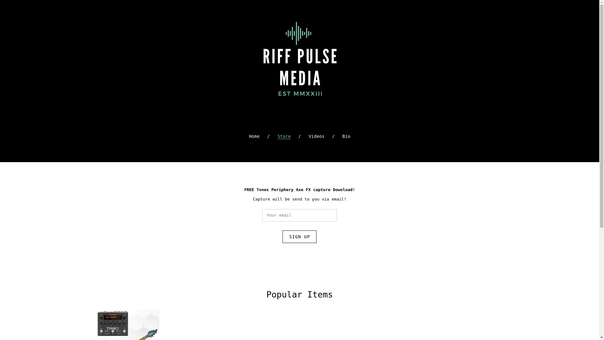 website screenshot of https://riffpulsemedia.com/