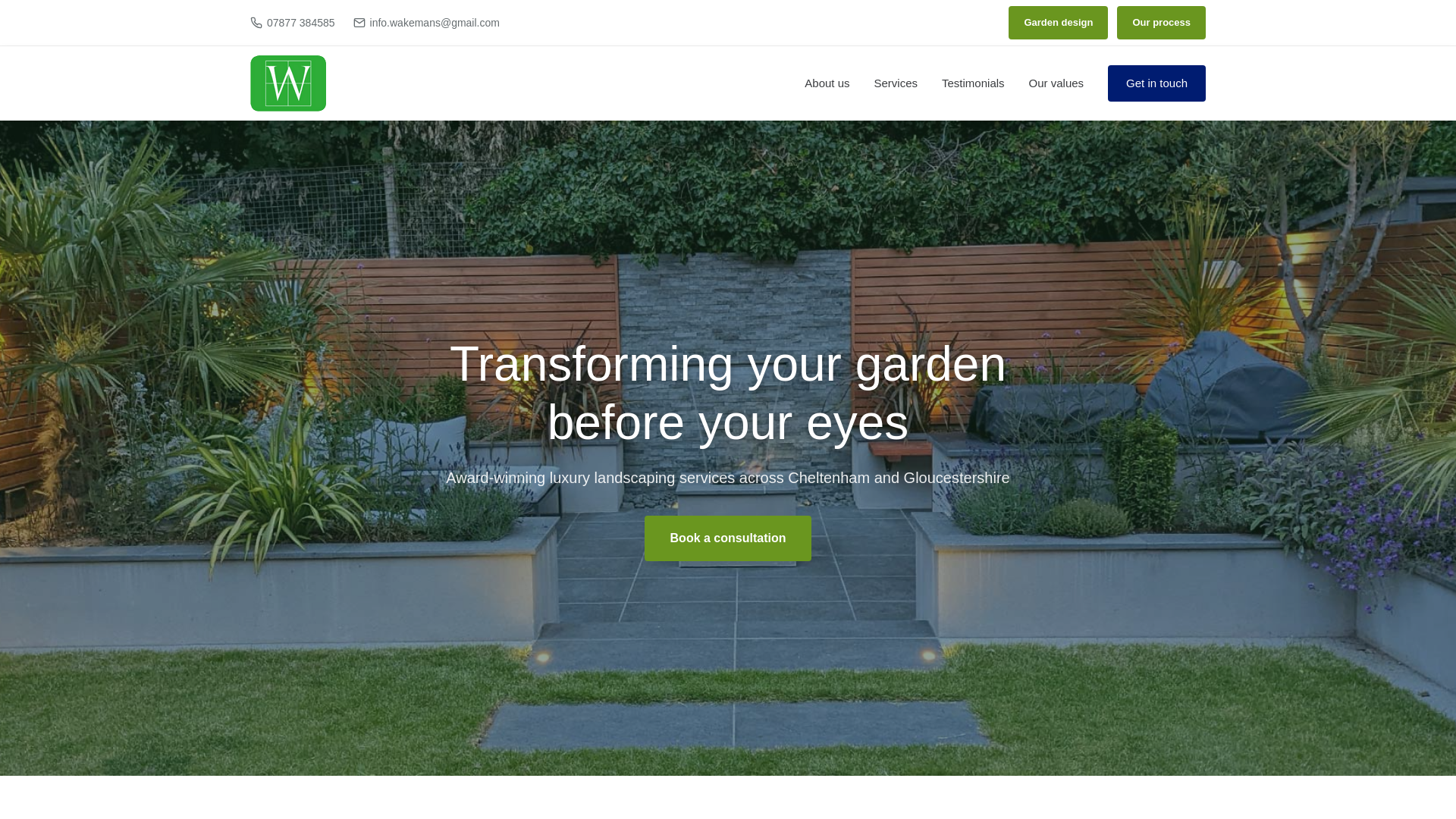 website screenshot of https://wakemans-garden-and-property-care.pages.dev/