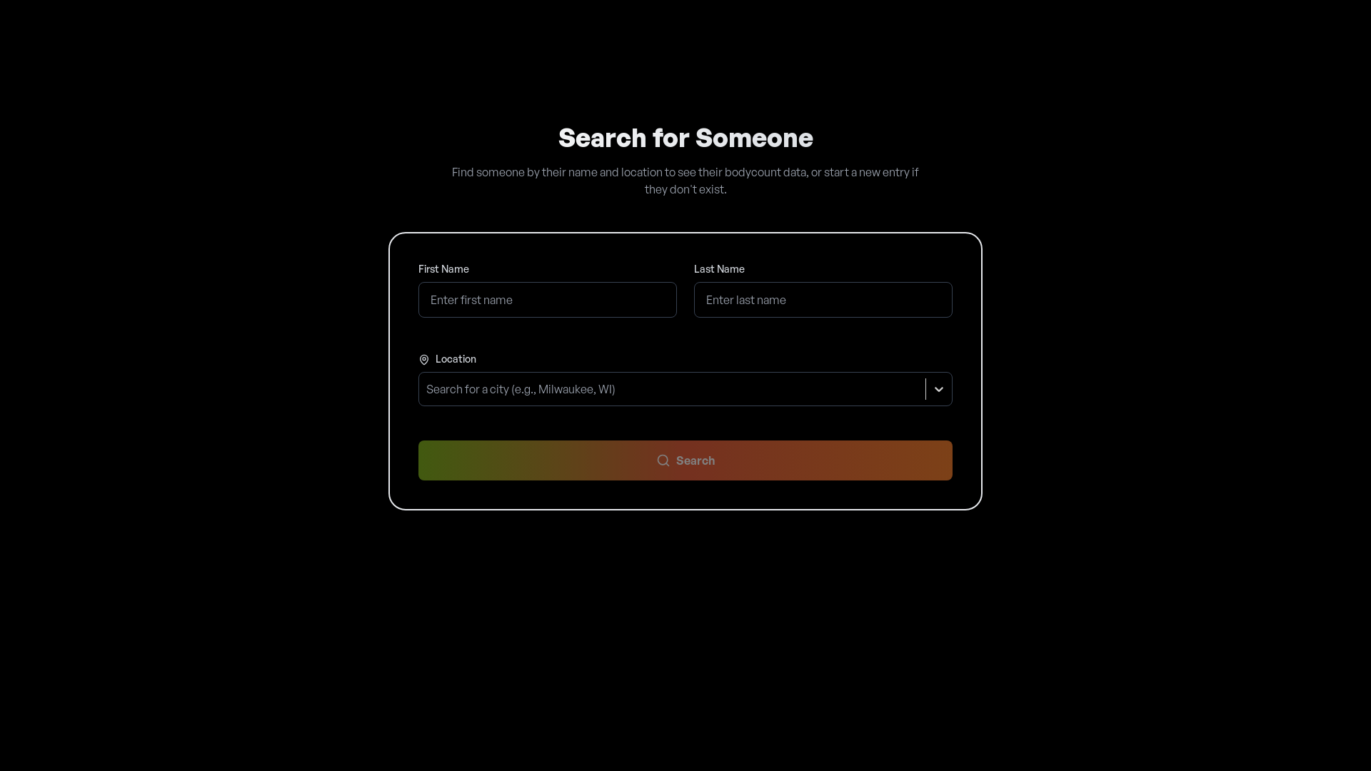 website screenshot of https://bodycount.pages.dev/
