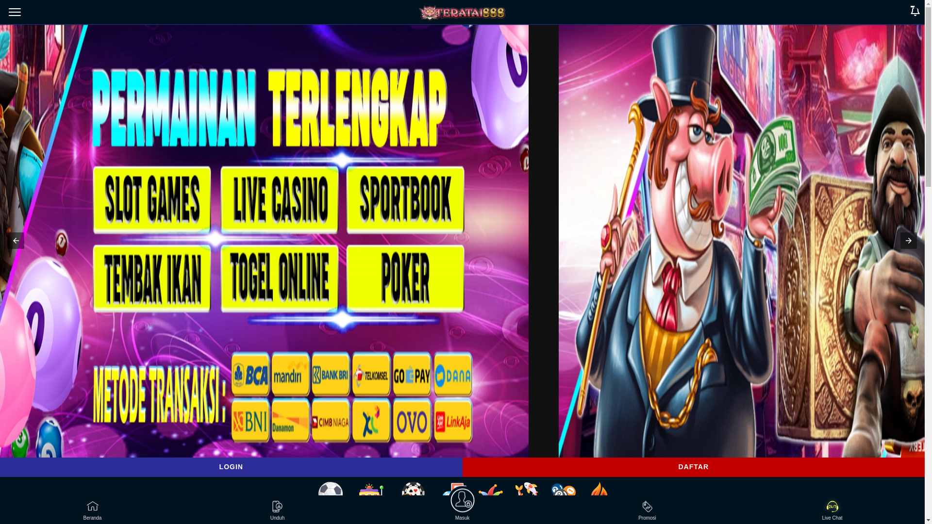 website screenshot of https://teratai888-ampgacor.pages.dev/