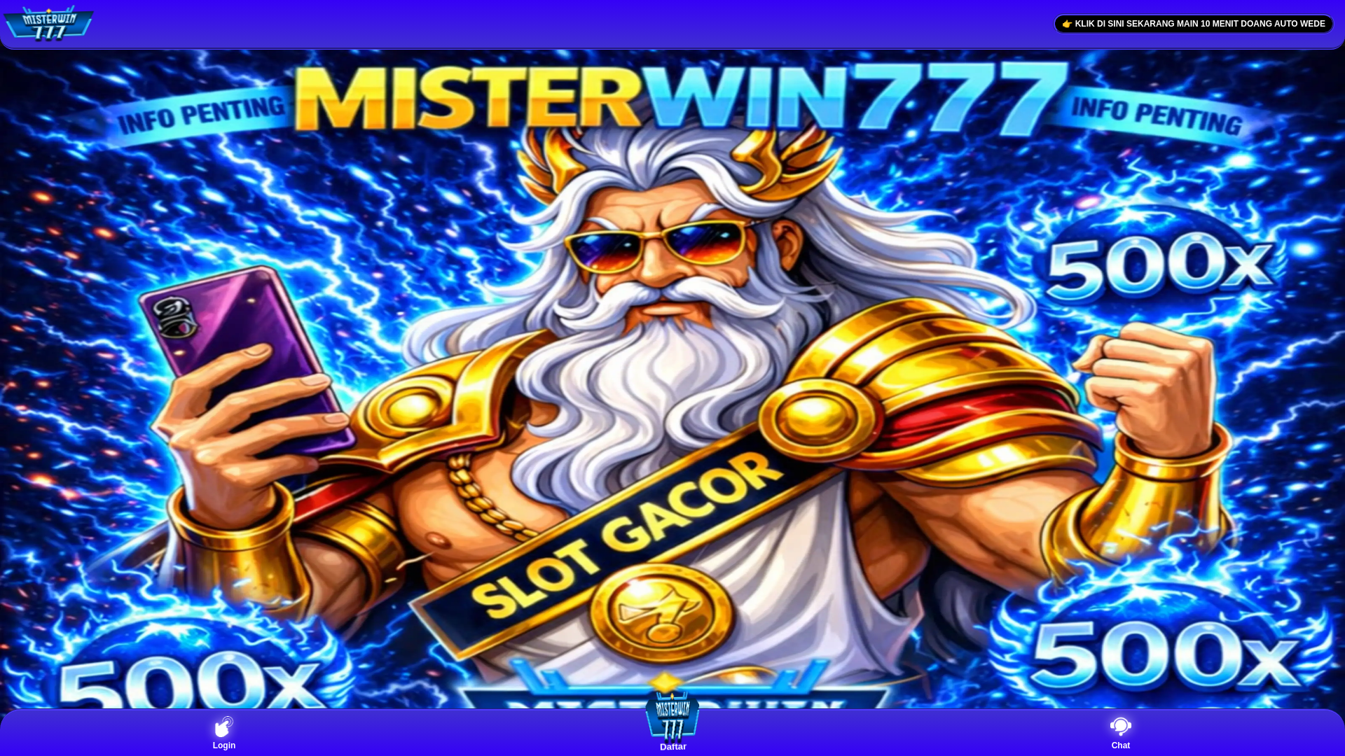 website screenshot of https://misterwin777m.pages.dev/