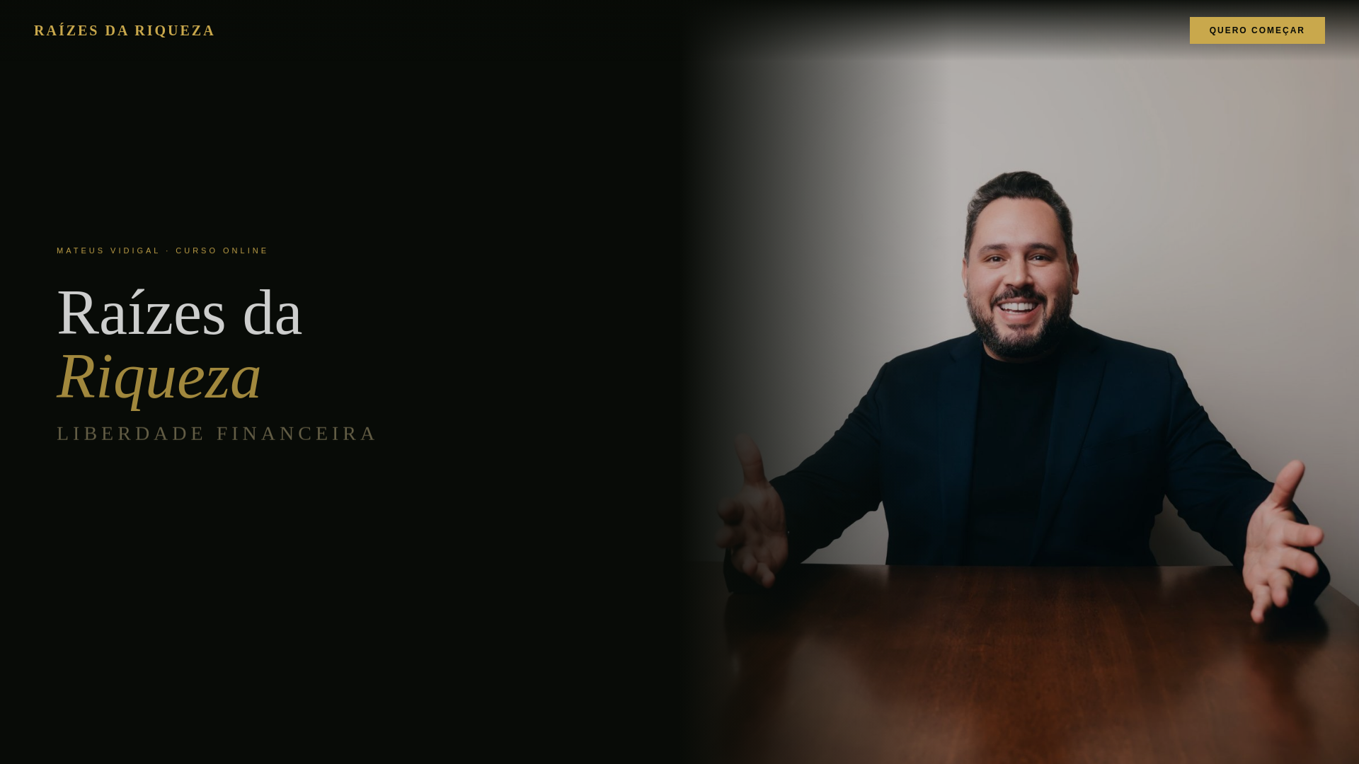 website screenshot of https://raizesdariqueza.com.br/