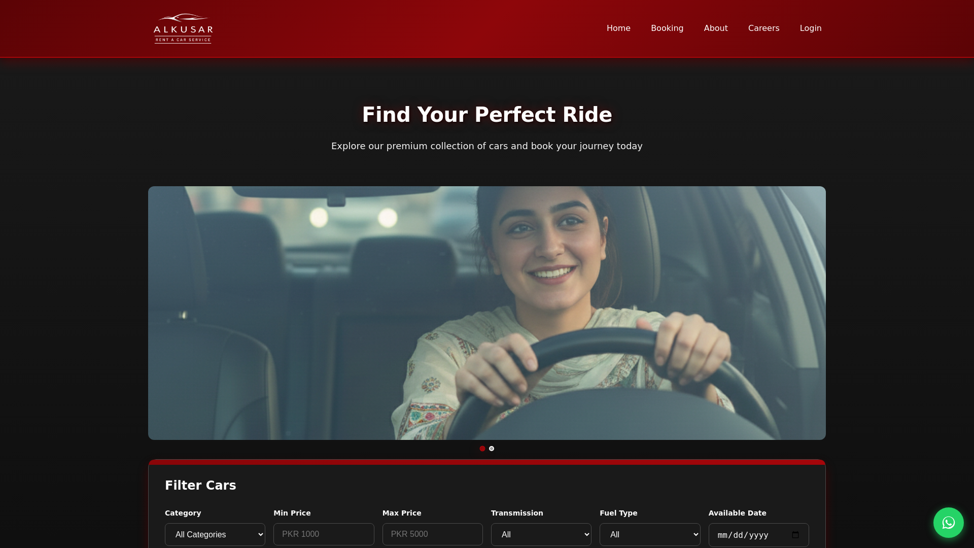 website screenshot of https://alkausarservices.com/