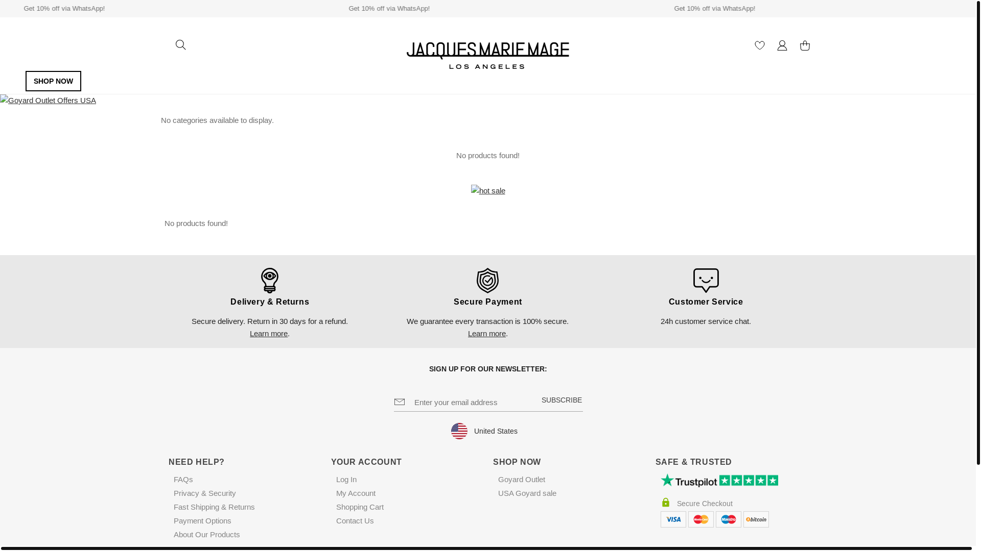 website screenshot of https://cheapgoyardsale.com/