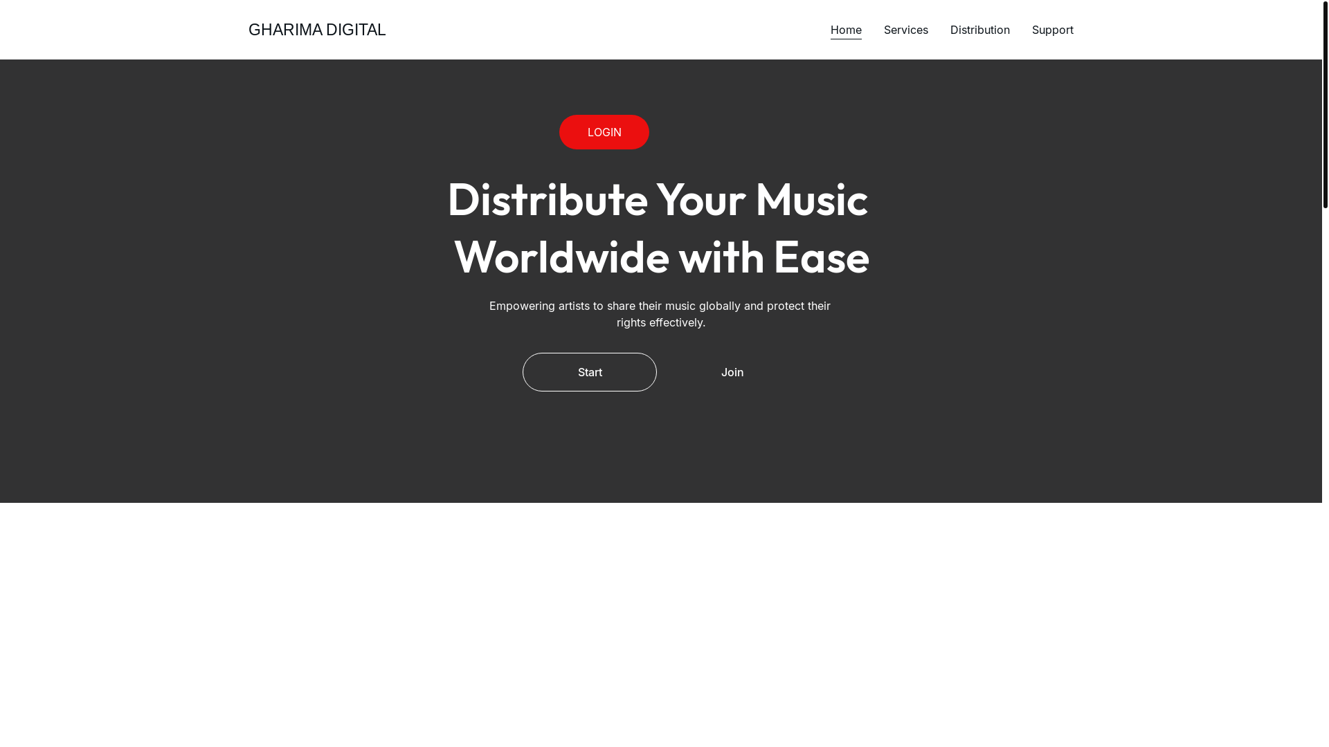 website screenshot of https://gharimadigital.com/