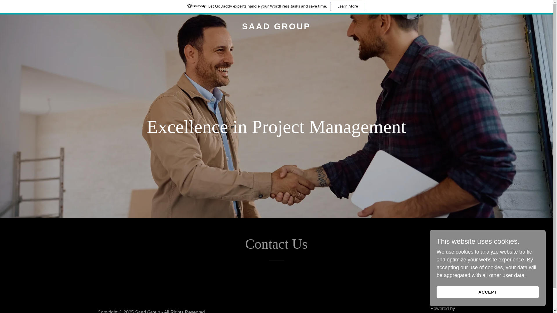 website screenshot of https://saadgroupksa.com/