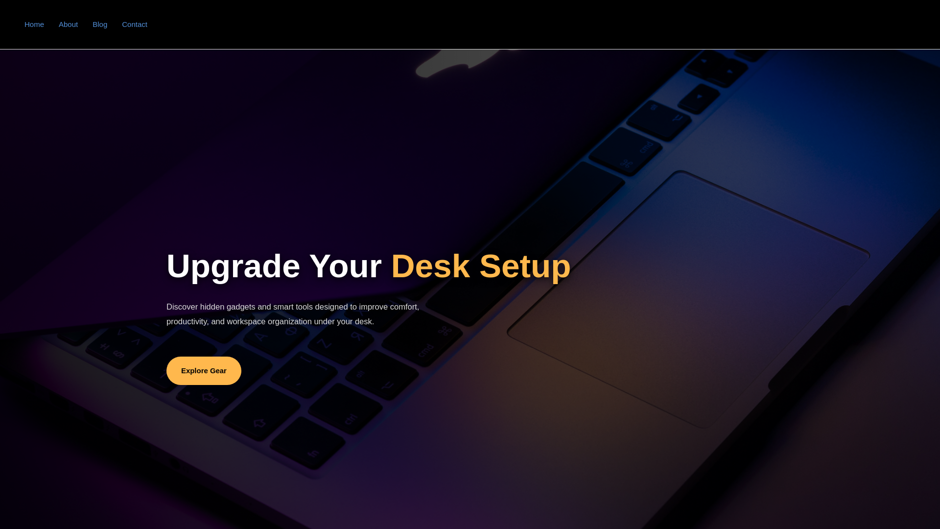 website screenshot of https://underdeskpro.space