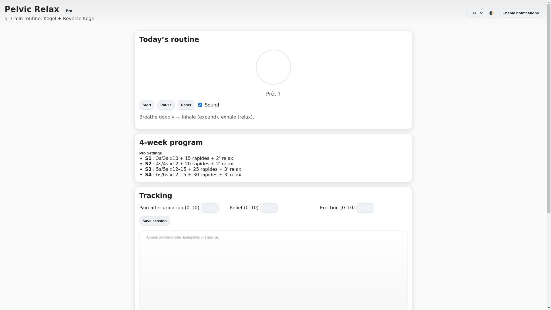 website screenshot of https://pelvic-relax.pages.dev/