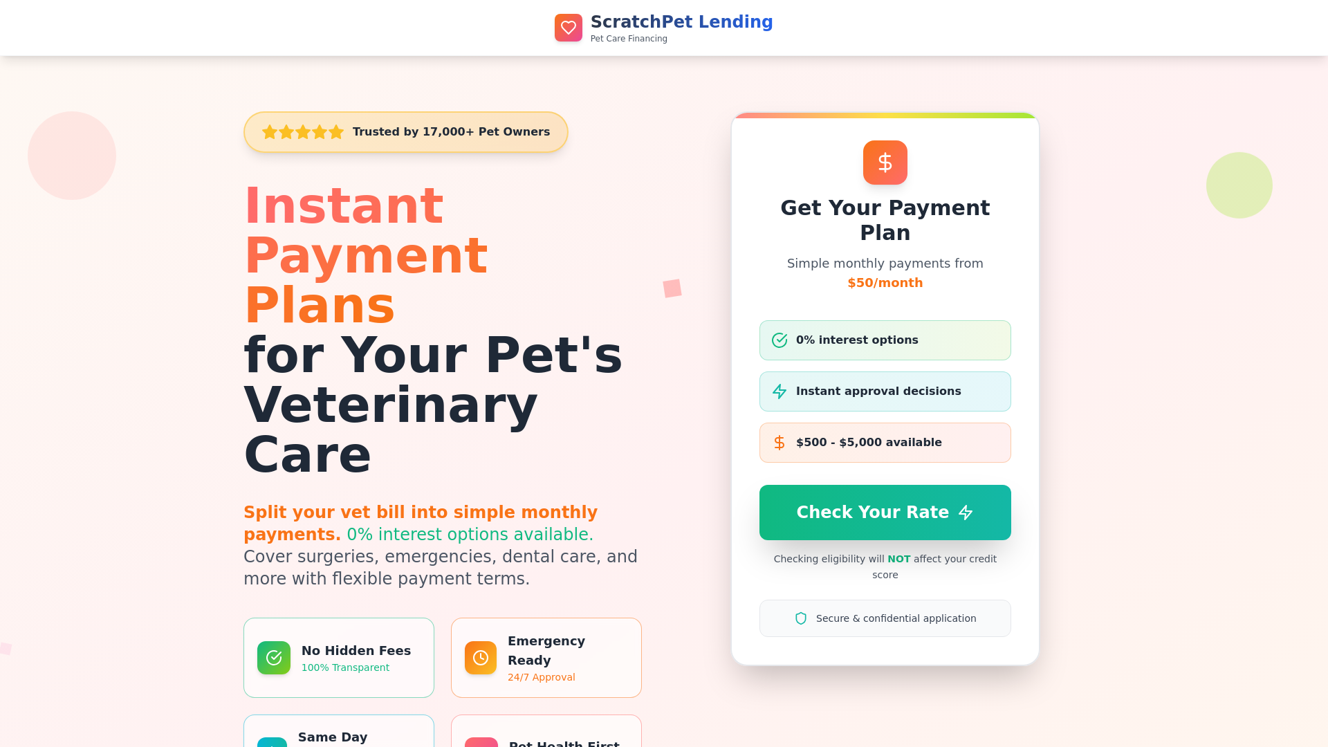 website screenshot of https://scratchpetlending.pages.dev/