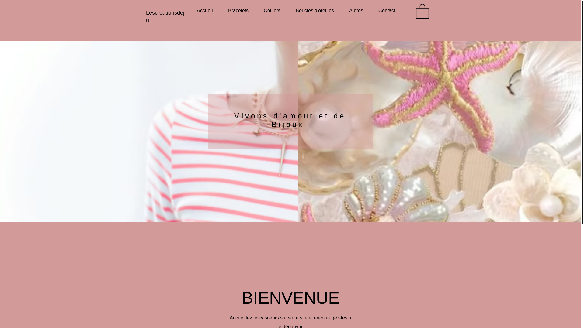 website screenshot of https://lescreationsdeju.com/