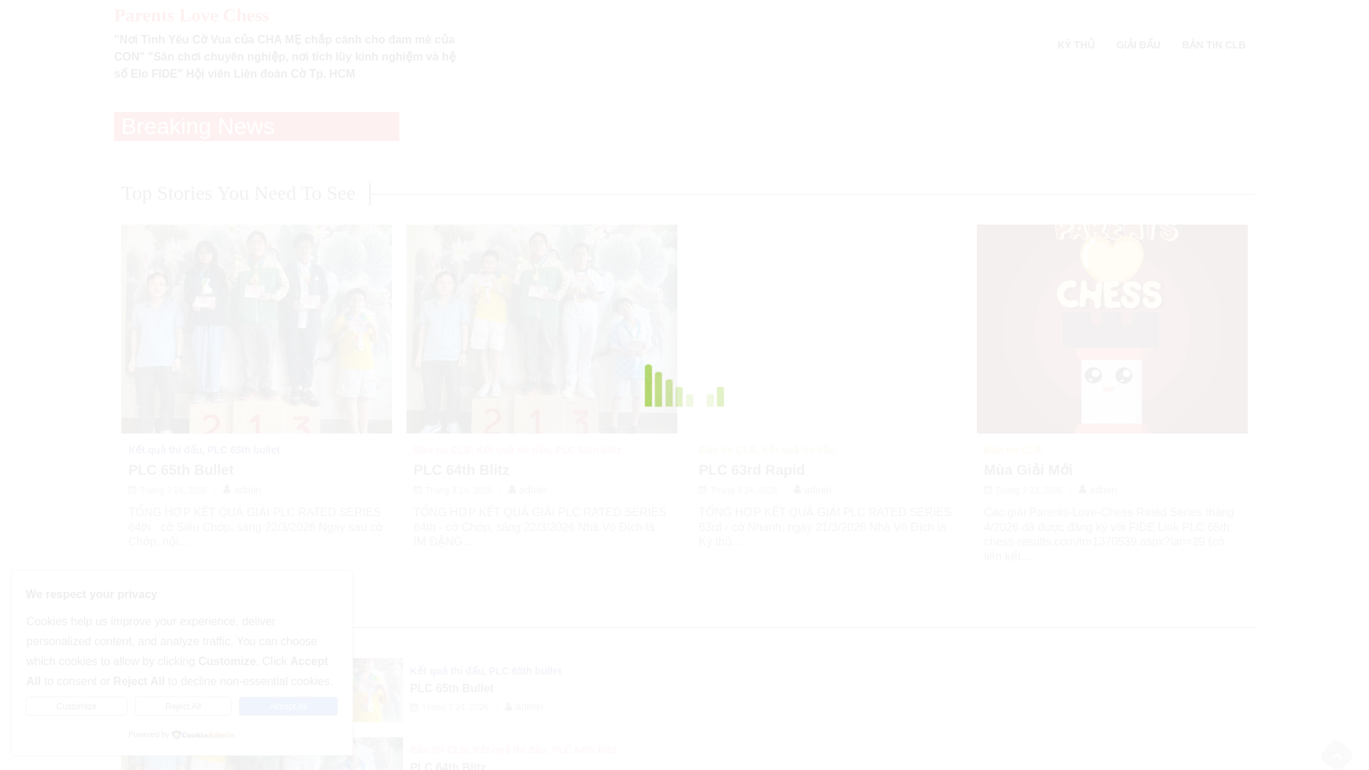 website screenshot of https://parentslovechess.vn