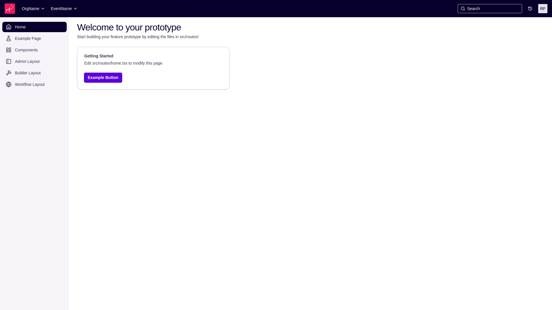 website screenshot of https://rfprotos.com