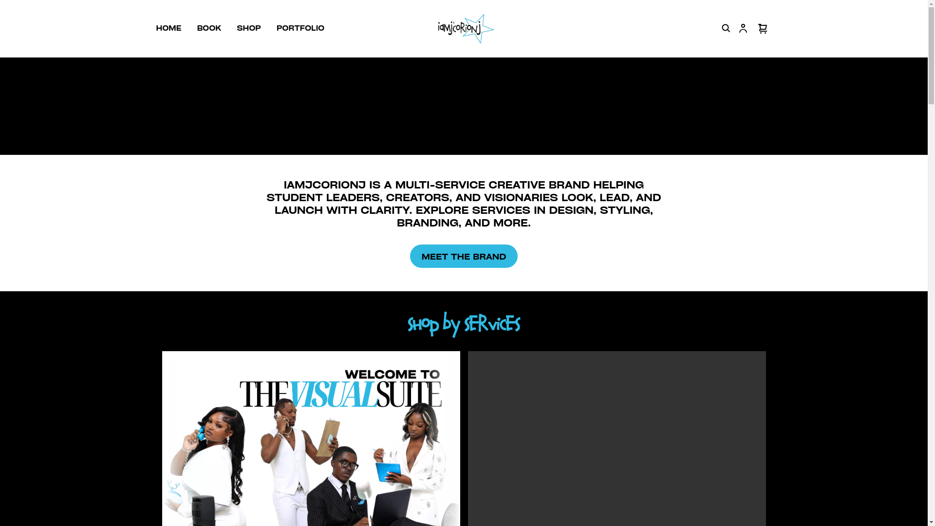 website screenshot of https://iamjcorionj.com/