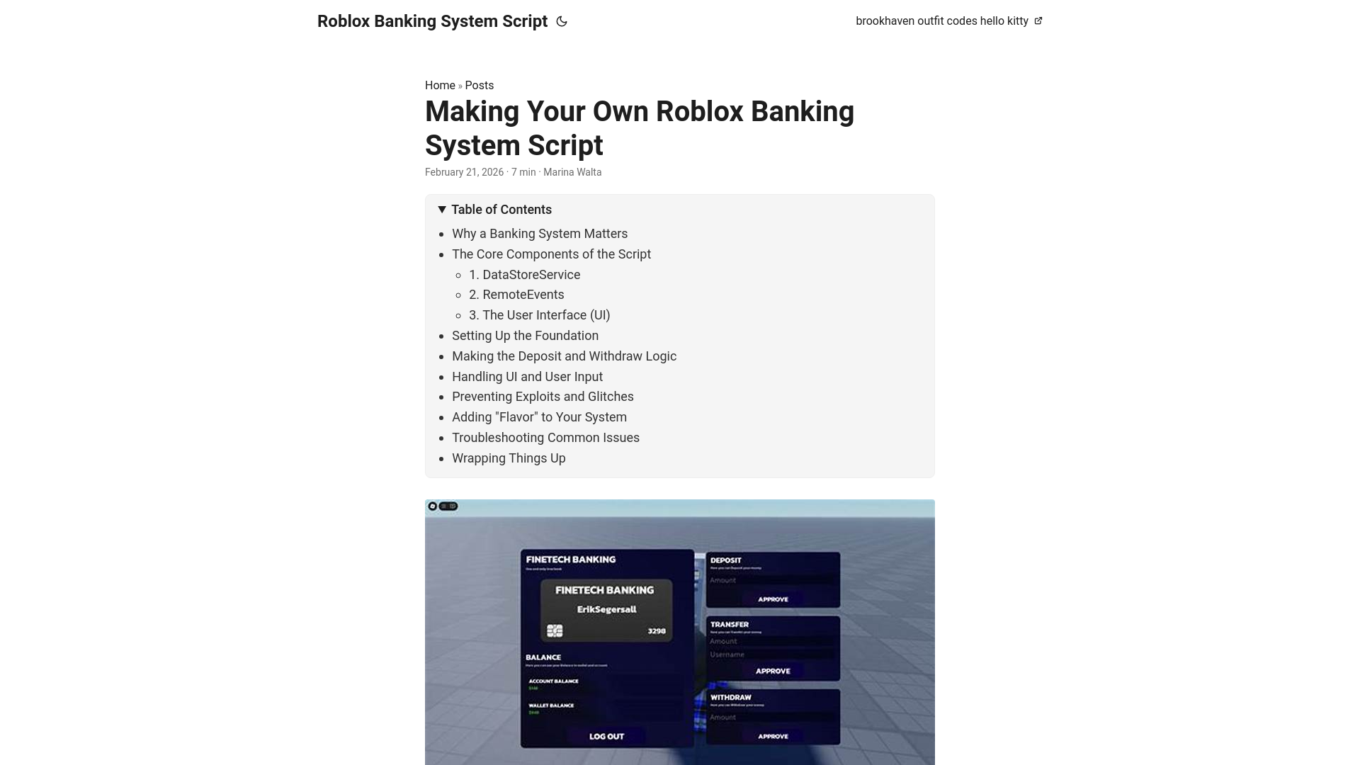 website screenshot of https://roblox-banking-system-script.pages.dev/