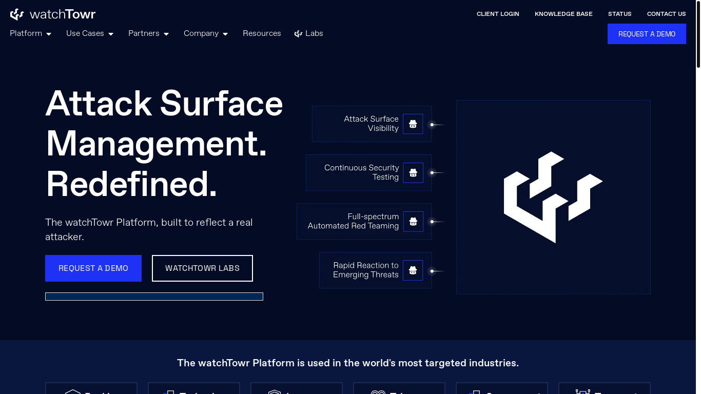 website screenshot of https://watchtowr.com/