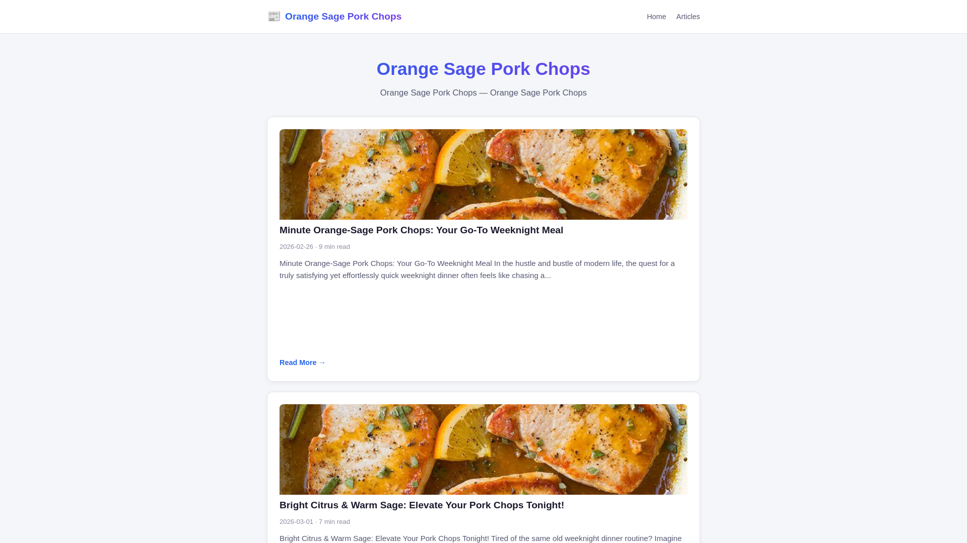 website screenshot of https://orange-sage-pork-chops.pages.dev/