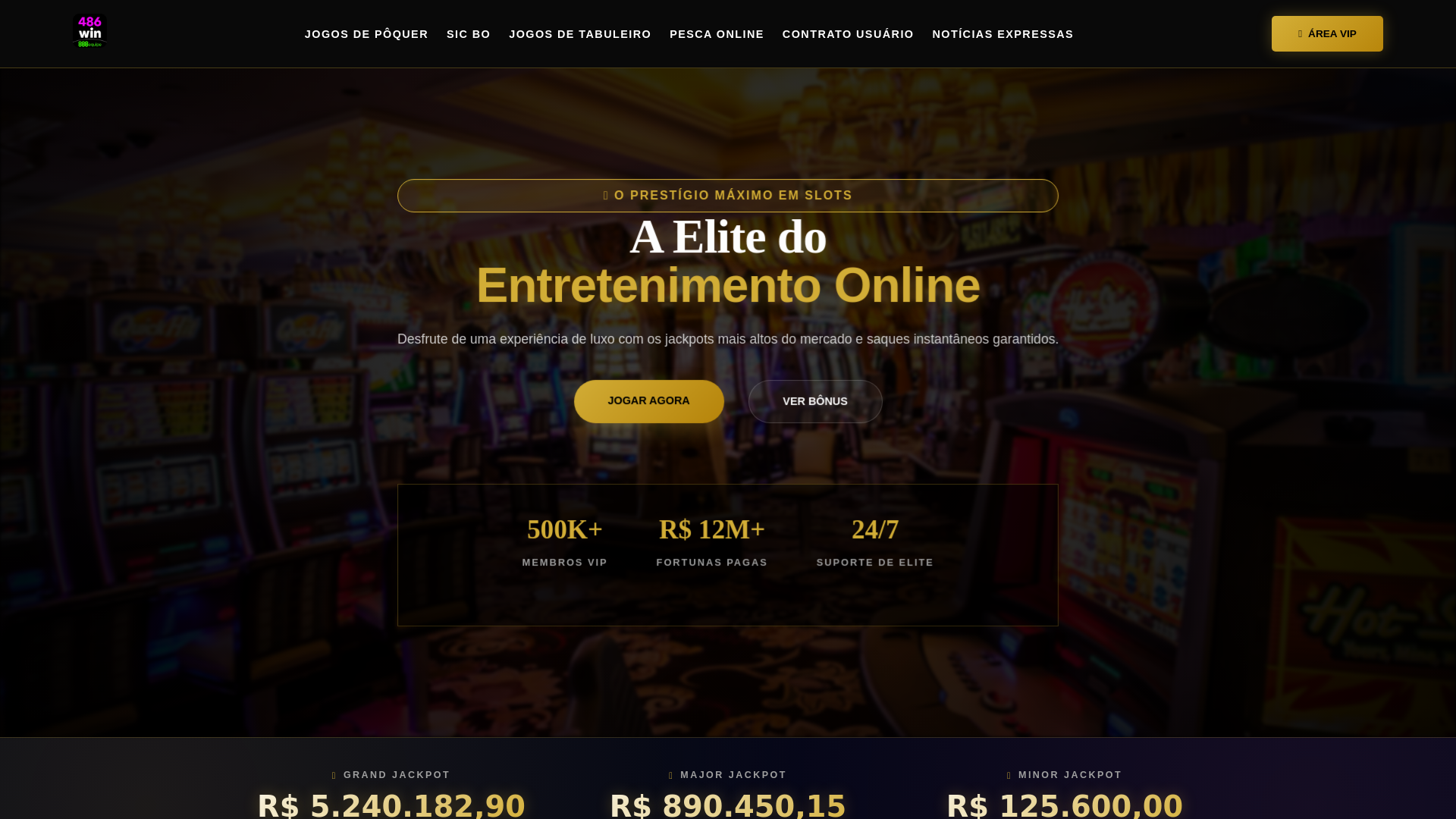 website screenshot of https://486winbets.com/