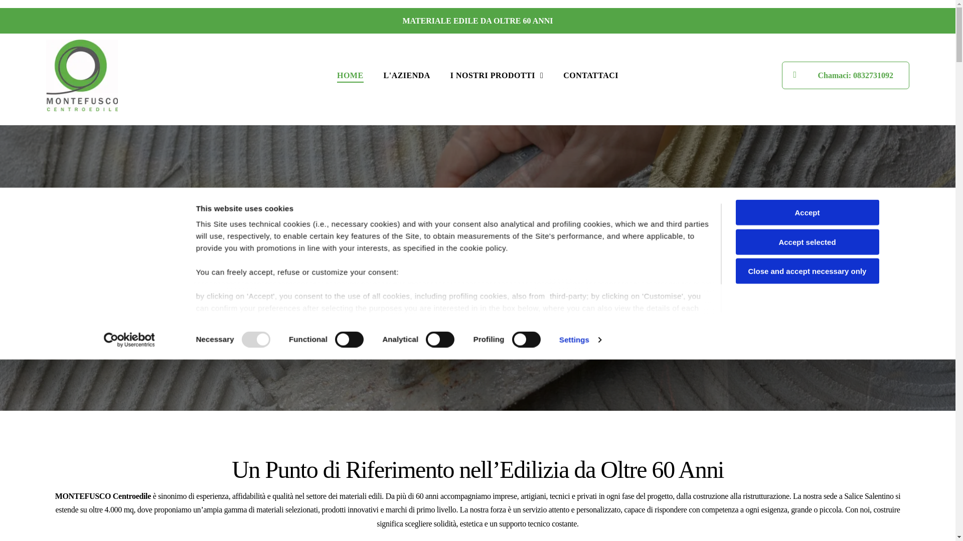 website screenshot of https://montefuscocentroedile.com/