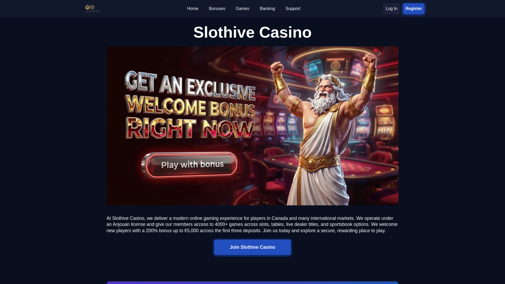 website screenshot of https://slothive-ca-46324.pages.dev/