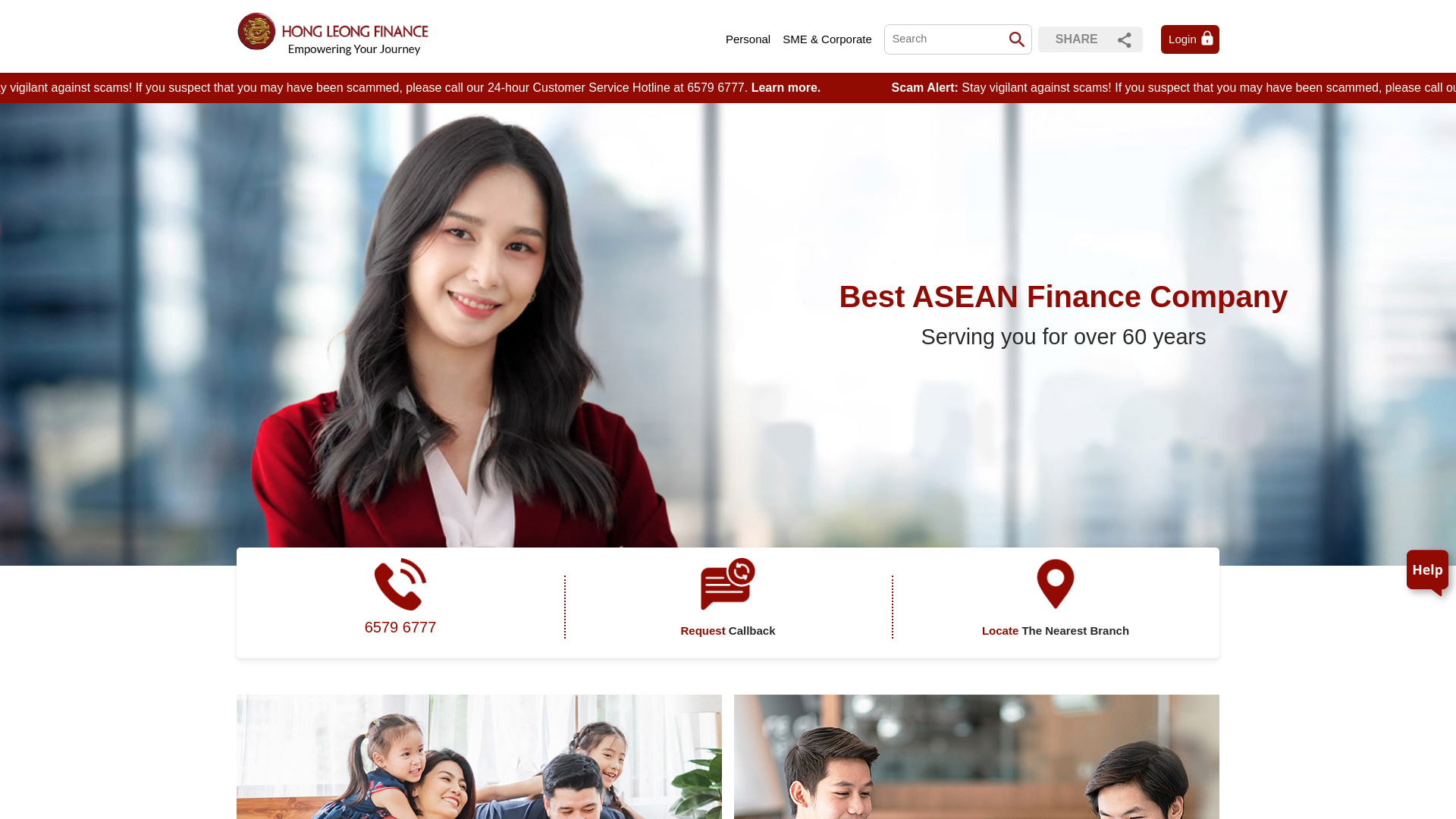 website screenshot of https://www.hlf.com.sg/